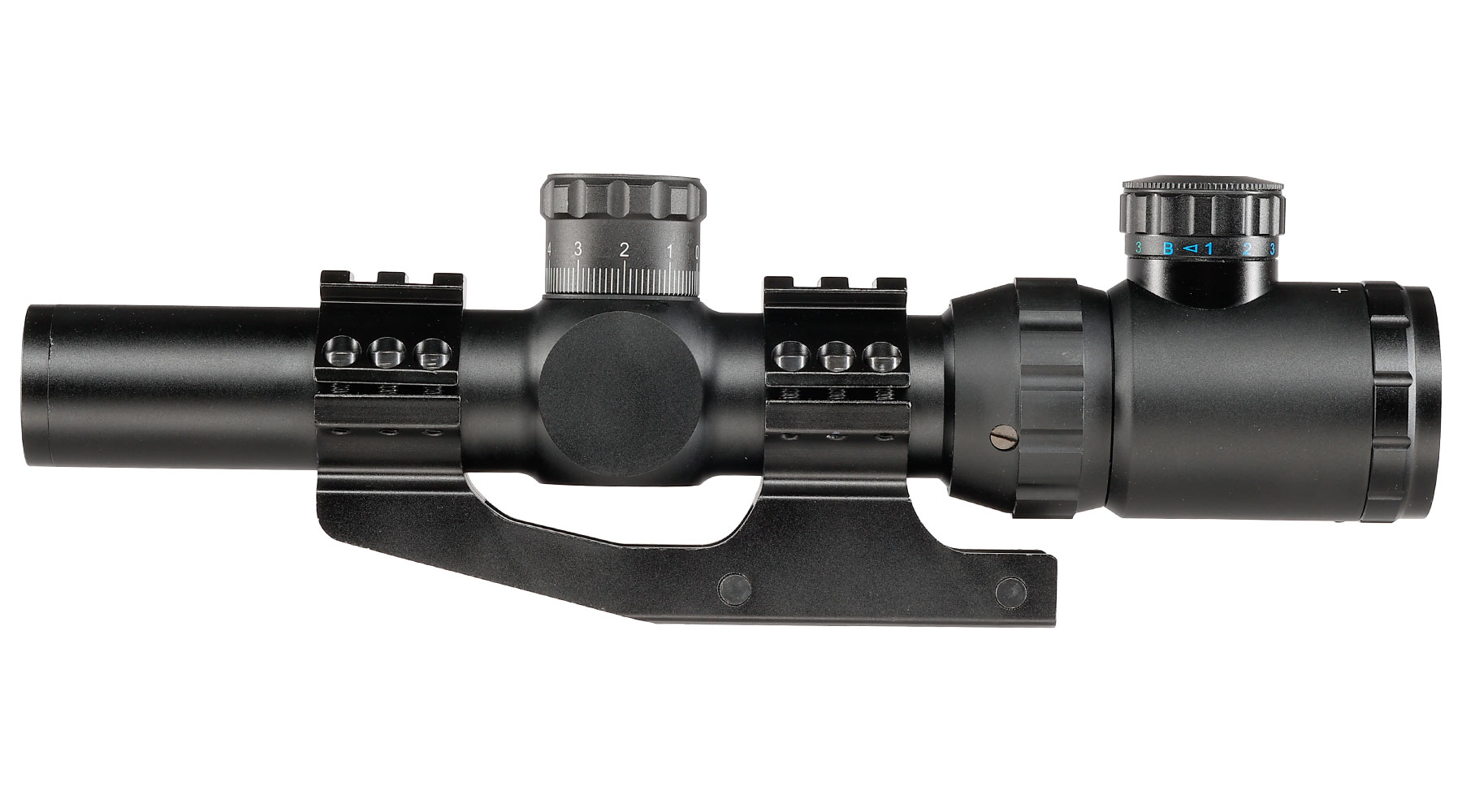 Nuprol Optics ZR10 1,25-5x26IR Circle-Dot Zielfernrohr beleuchtet inkl. 20-22mm Integralmontage schwarz Bild 4