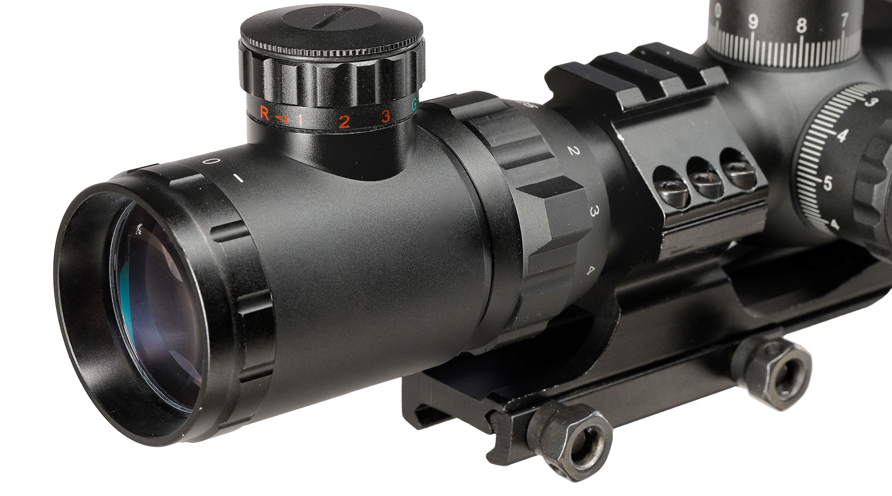 Nuprol Optics ZR10 1,25-5x26IR Circle-Dot Zielfernrohr beleuchtet inkl. 20-22mm Integralmontage schwarz Bild 8