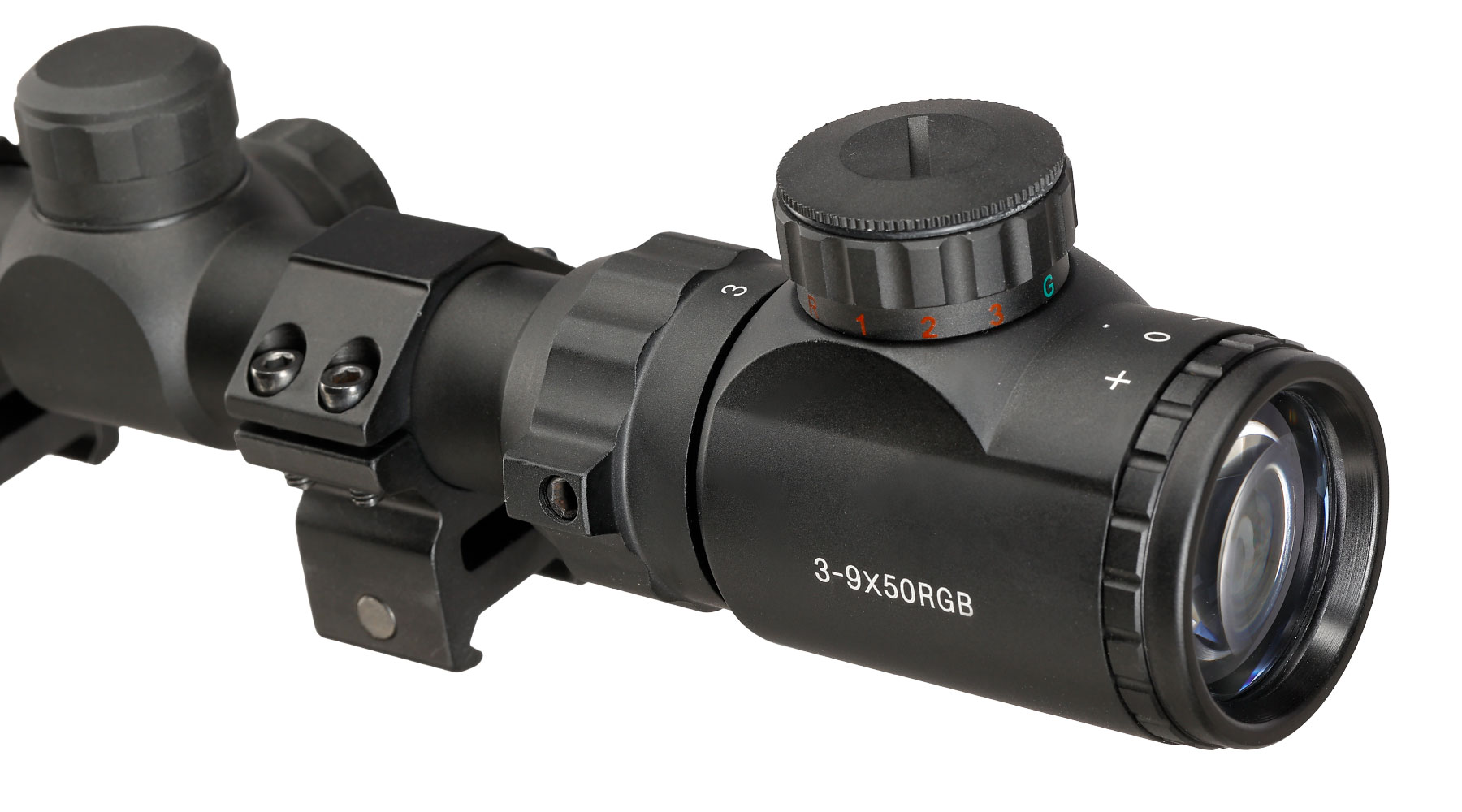 Nuprol Optics 3-9x50IR Mil-Dot Zielfernrohr beleuchtet inkl. 20-22mm / 11mm Ringe schwarz Bild 8