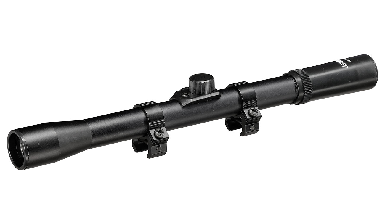 Leader 4x20 Duplex Zielfernrohr inkl. 11mm Ringe schwarz