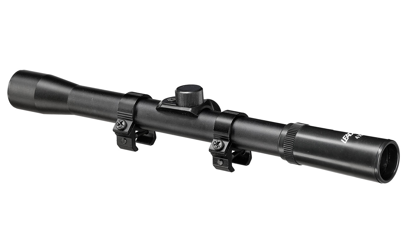 Leader 4x20 Duplex Zielfernrohr inkl. 11mm Ringe schwarz Bild 3