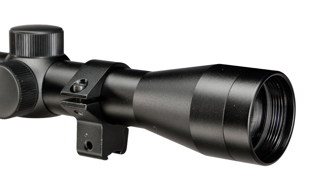 Leader 4x32 Duplex Zielfernrohr inkl. 11mm Ringe schwarz Bild 7