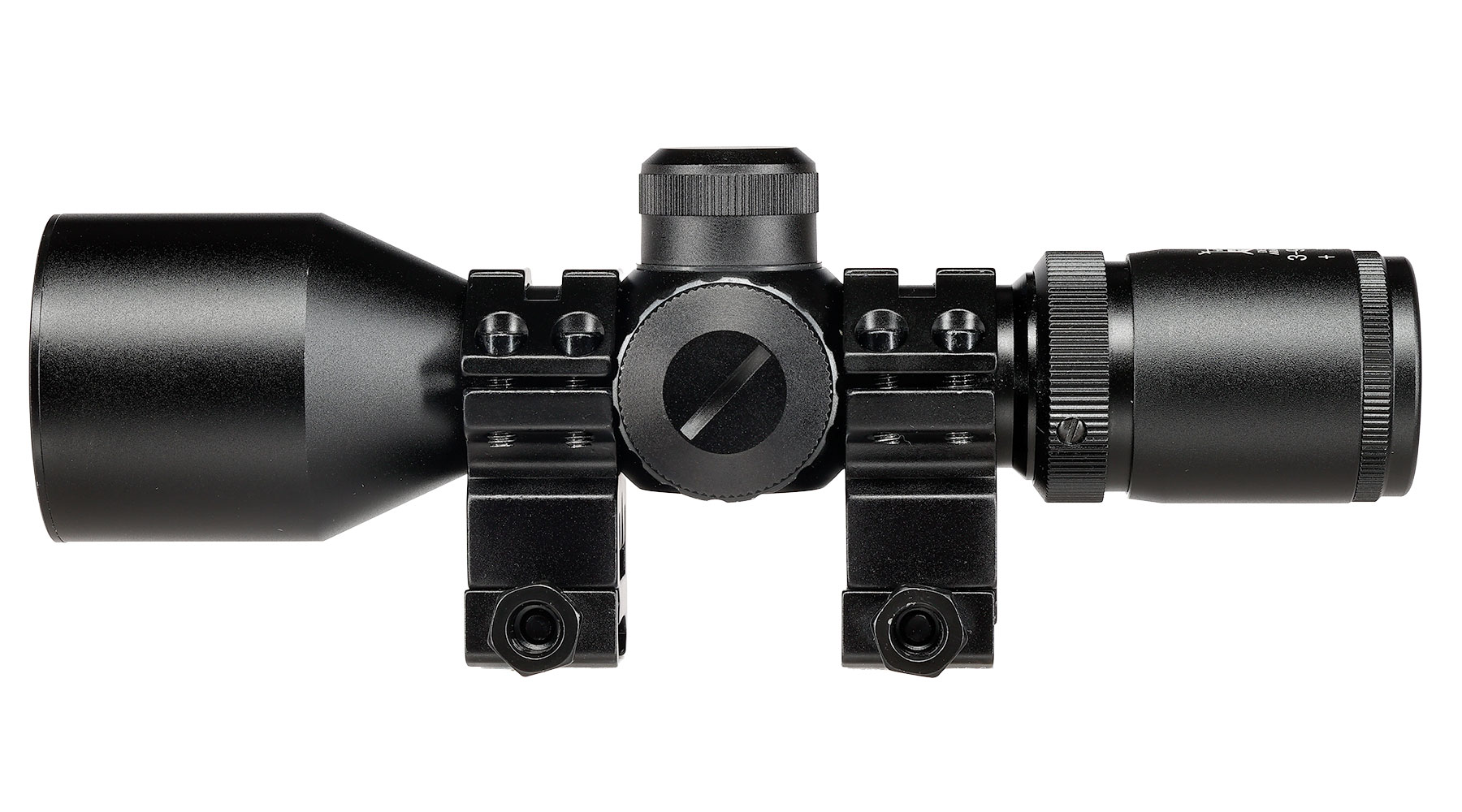 Delta Armory 3-9x40 Mil-Dot kompakt Zielfernrohr beleuchtet inkl. 20 - 22 mm Ringe schwarz Bild 4