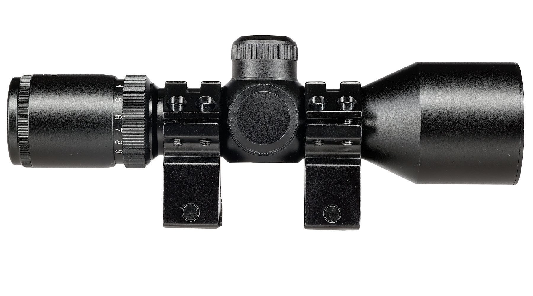 Delta Armory 3-9x40 Mil-Dot kompakt Zielfernrohr beleuchtet inkl. 20 - 22 mm Ringe schwarz Bild 5