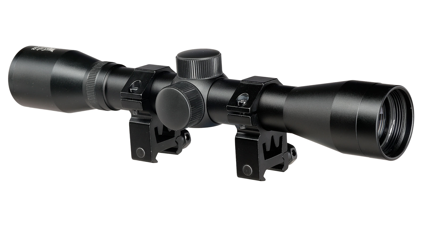 Delta Armory 4x32 Mil-Dot Zielfernrohr inkl. 20 - 22 mm Ringe schwarz Bild 1