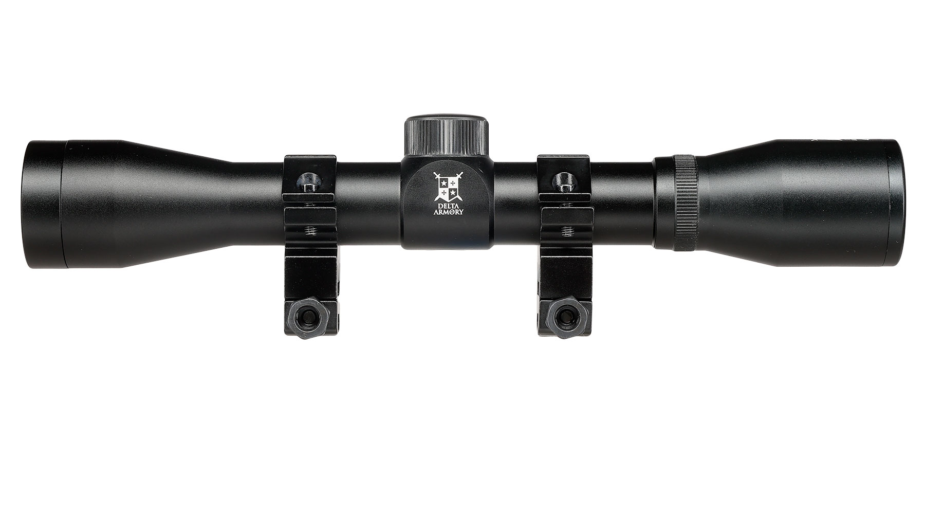 Delta Armory 4x32 Mil-Dot Zielfernrohr inkl. 20 - 22 mm Ringe schwarz Bild 4