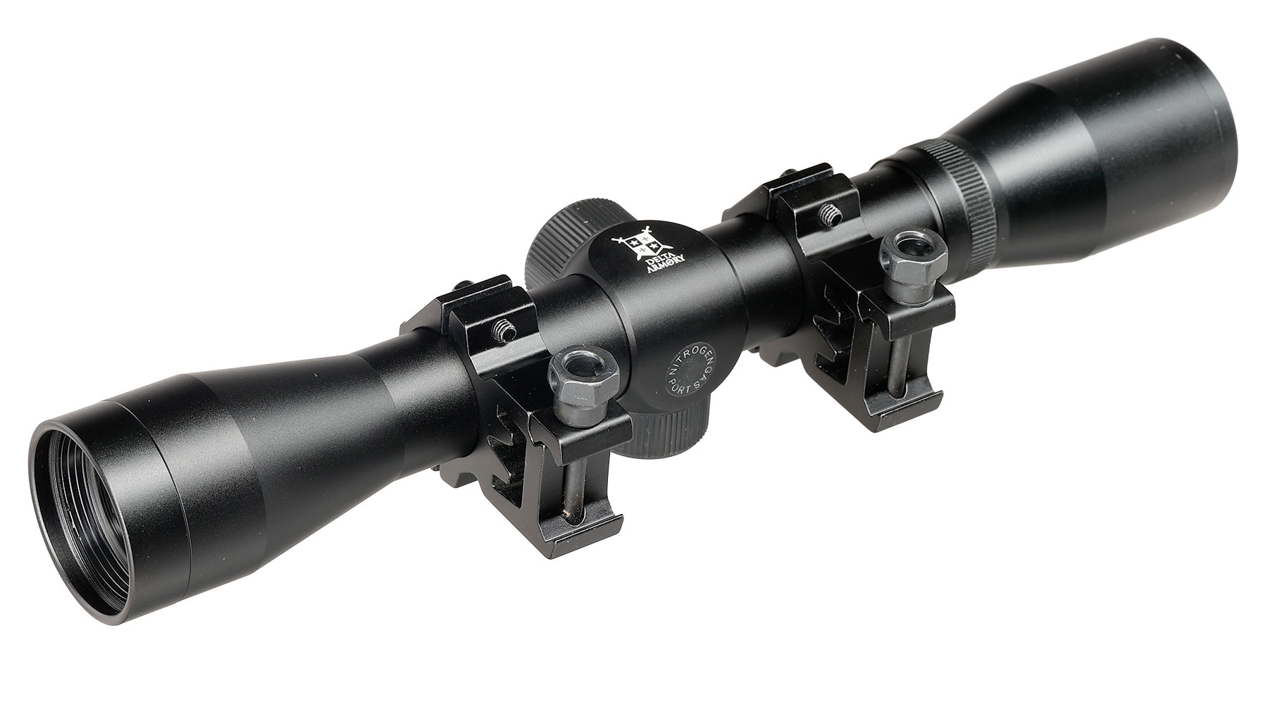 Delta Armory 4x32 Mil-Dot Zielfernrohr inkl. 20 - 22 mm Ringe schwarz Bild 9