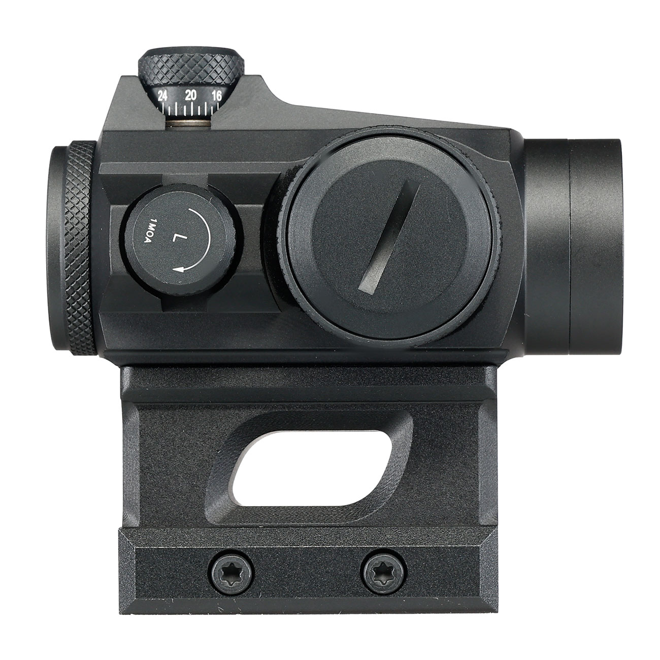 ASG / Strike Systems RDATS-01 Red-Dot mit 3 MOA Dot Absehen inkl. 20 - 22 mm Low u. High Mount schwarz Bild 5