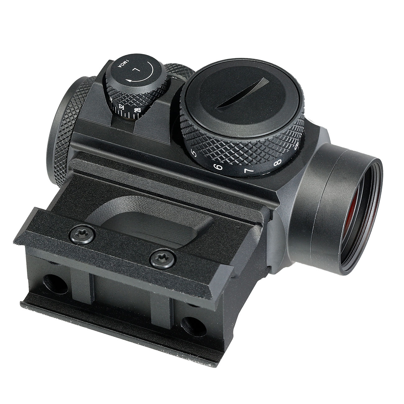 ASG / Strike Systems RDATS-01 Red-Dot mit 3 MOA Dot Absehen inkl. 20 - 22 mm Low u. High Mount schwarz Bild 8