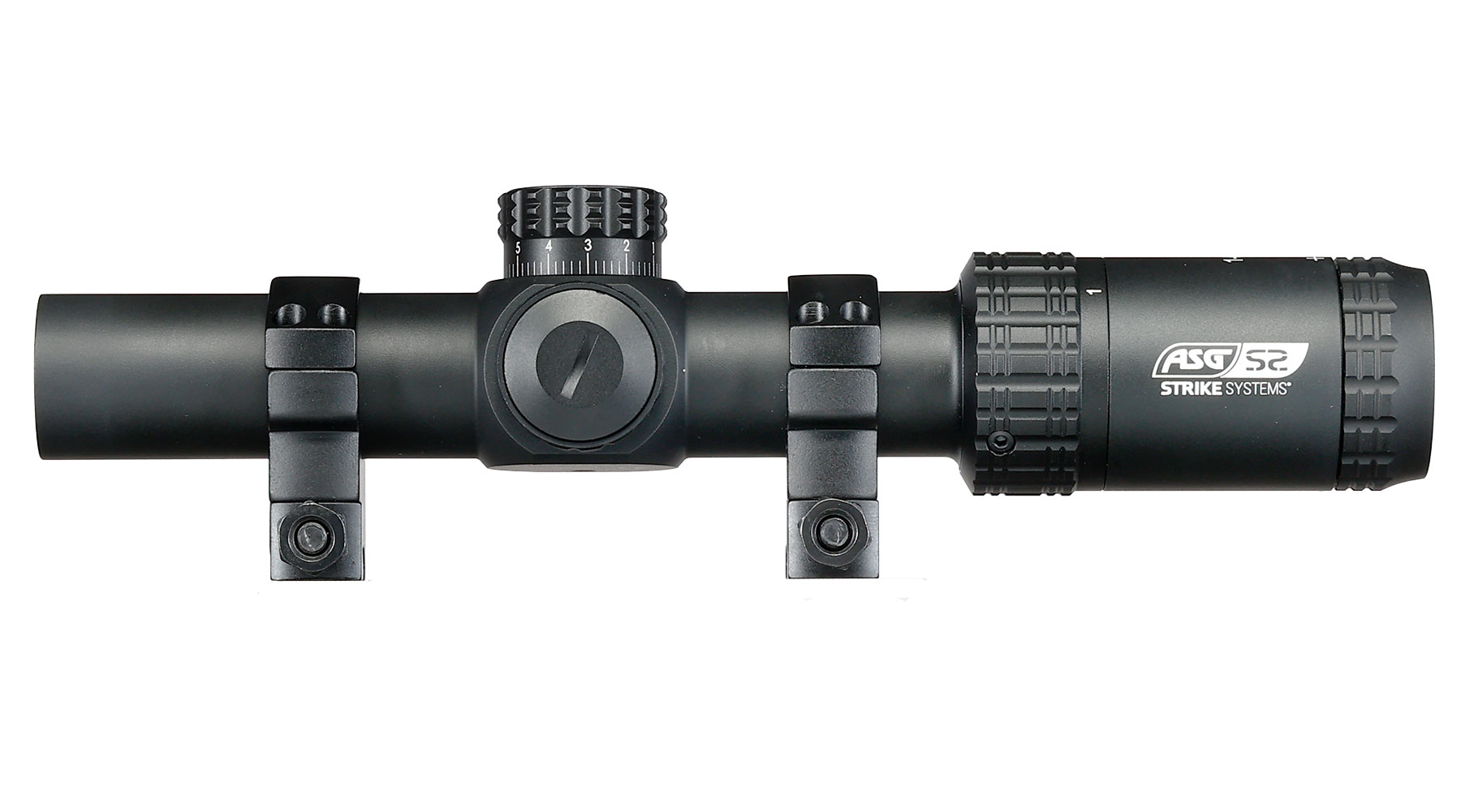 ASG / Strike Systems 1-6x24 LMTS-01 LPVO kompakt Zielfernrohr beleuchtet inkl. 20 - 22 mm Ringe schwarz Bild 4