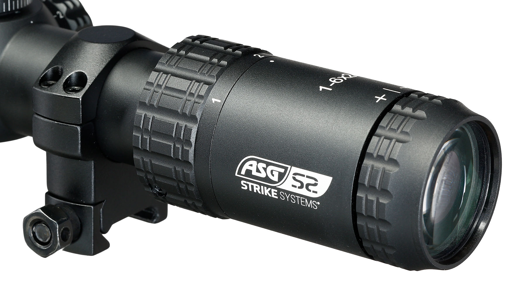 ASG / Strike Systems 1-6x24 LMTS-01 LPVO kompakt Zielfernrohr beleuchtet inkl. 20 - 22 mm Ringe schwarz Bild 8