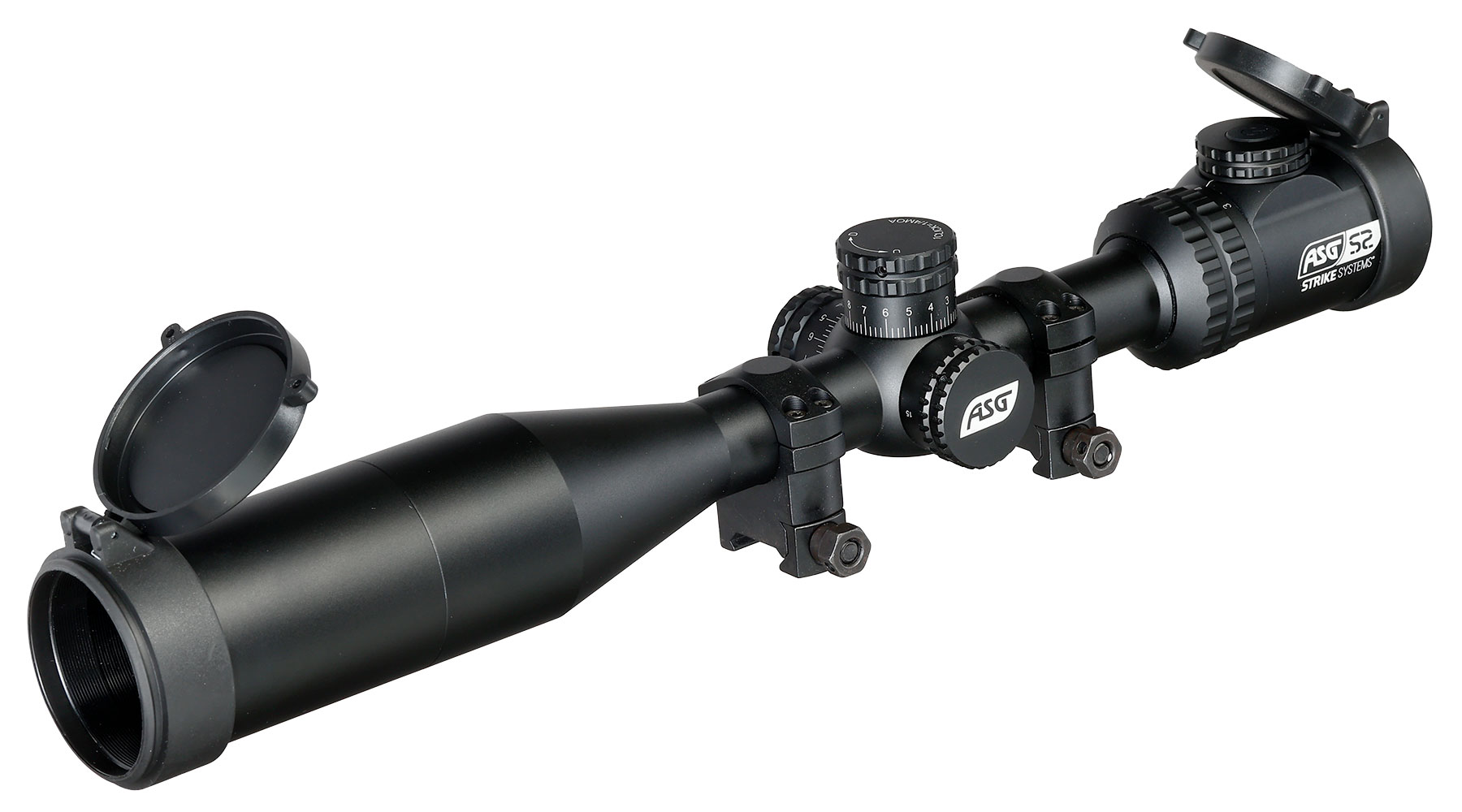 ASG / Strike Systems 3-12x44 HMTS-01 Zielfernrohr beleuchtet inkl. 20 - 22 mm Ringe schwarz