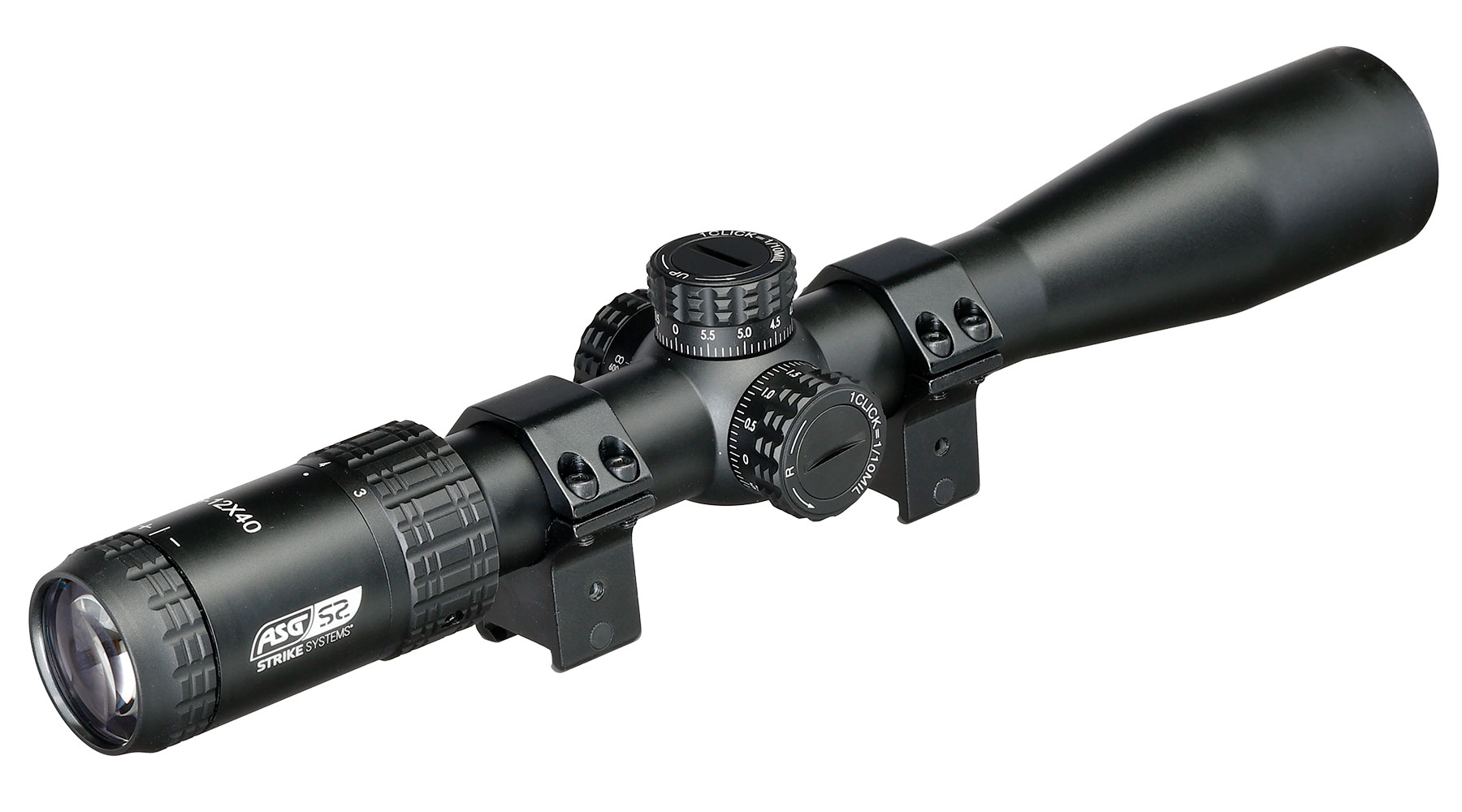 ASG / Strike Systems 3-12x40 HMTS-02 Zielfernrohr inkl. 20 - 22 mm Ringe schwarz Bild 3