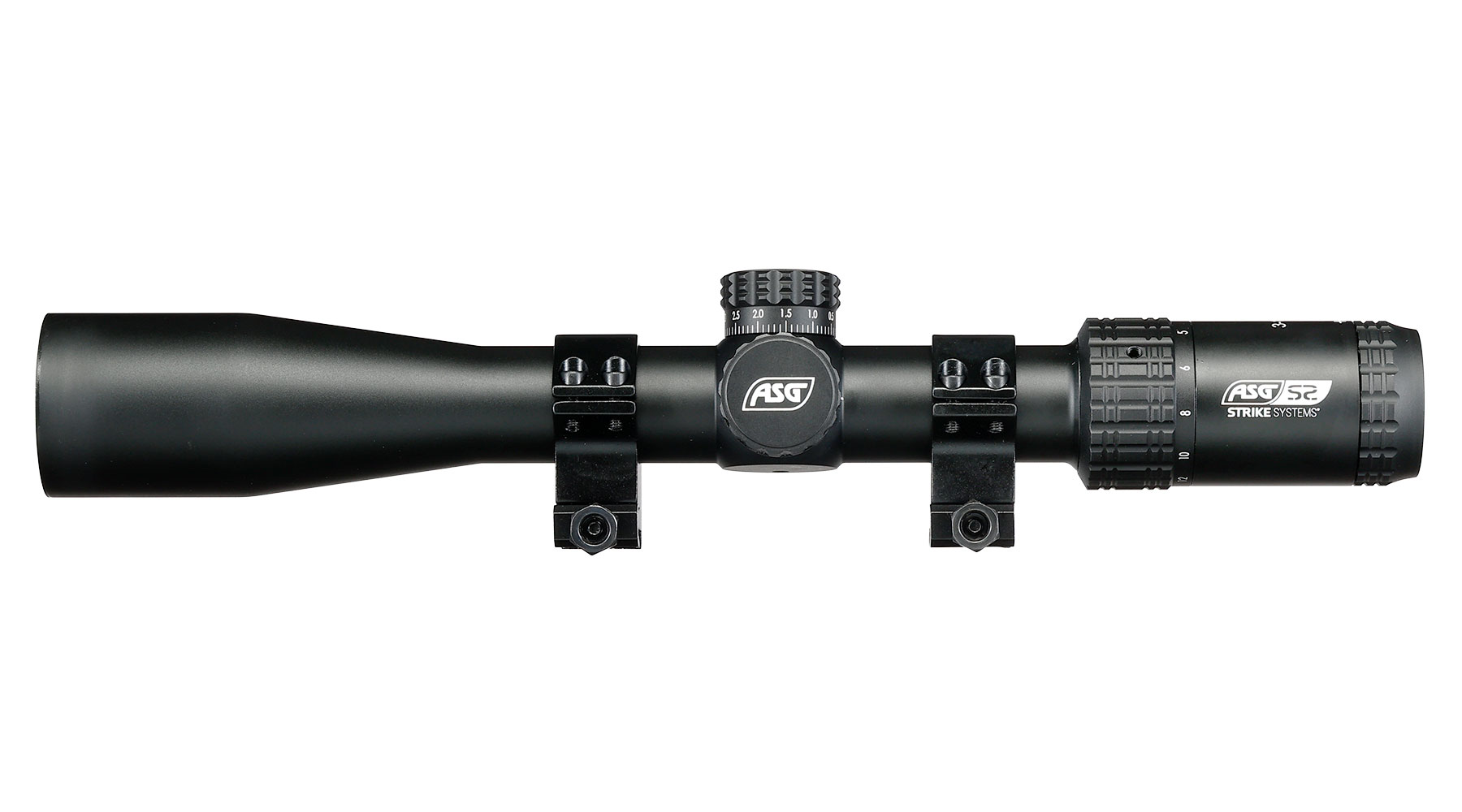 ASG / Strike Systems 3-12x40 HMTS-02 Zielfernrohr inkl. 20 - 22 mm Ringe schwarz Bild 4