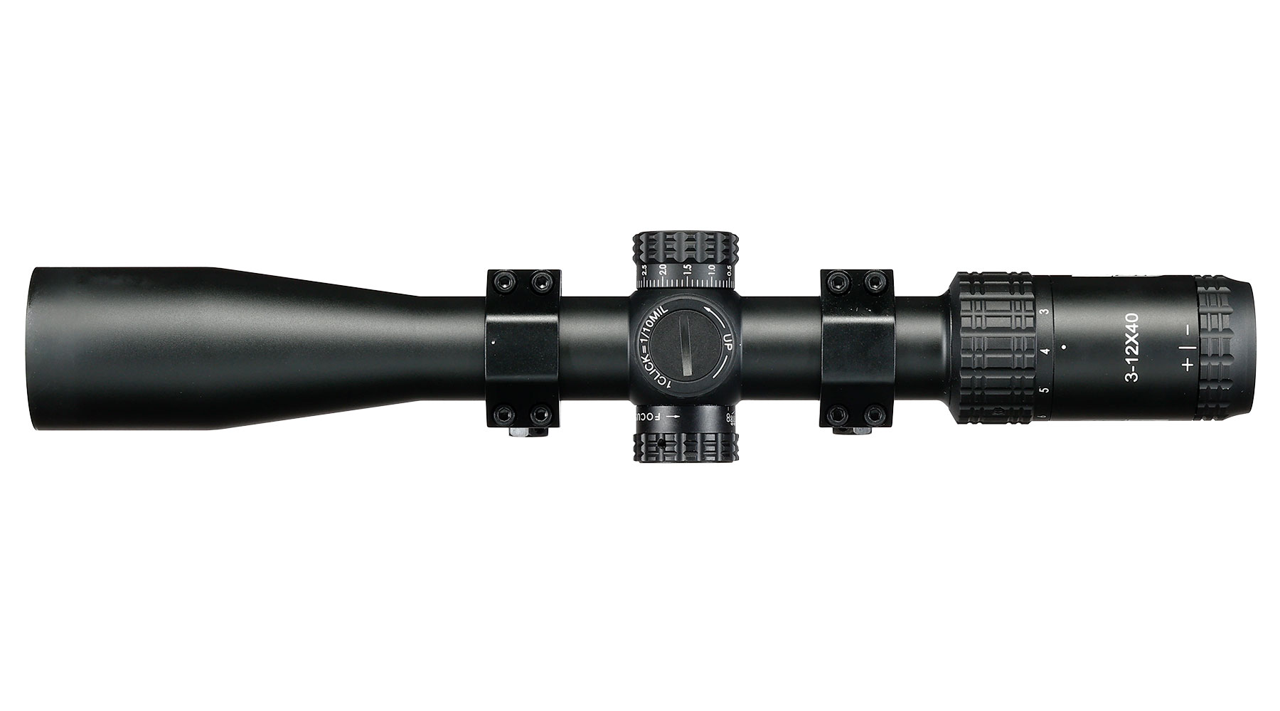 ASG / Strike Systems 3-12x40 HMTS-02 Zielfernrohr inkl. 20 - 22 mm Ringe schwarz Bild 6