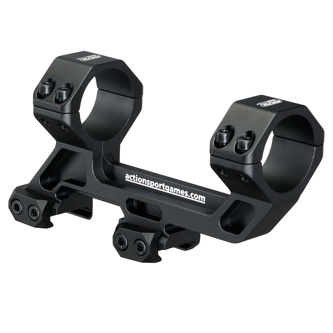 ASG / Strike Systems HOMS-01 Picatinny High-Profile Mount 50 mm Offset f. 30 mm Zielfernrohre schwarz Bild 2