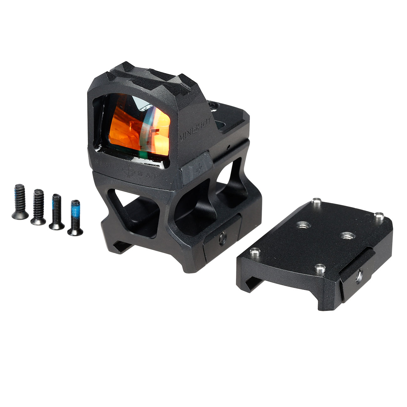 Sightmark Mini Shot M-Spec M1 V2 Micro Reflex Sight Red-Dot Dual-Absehen LPZ inkl. 20 - 22mm Halterungen schwarz