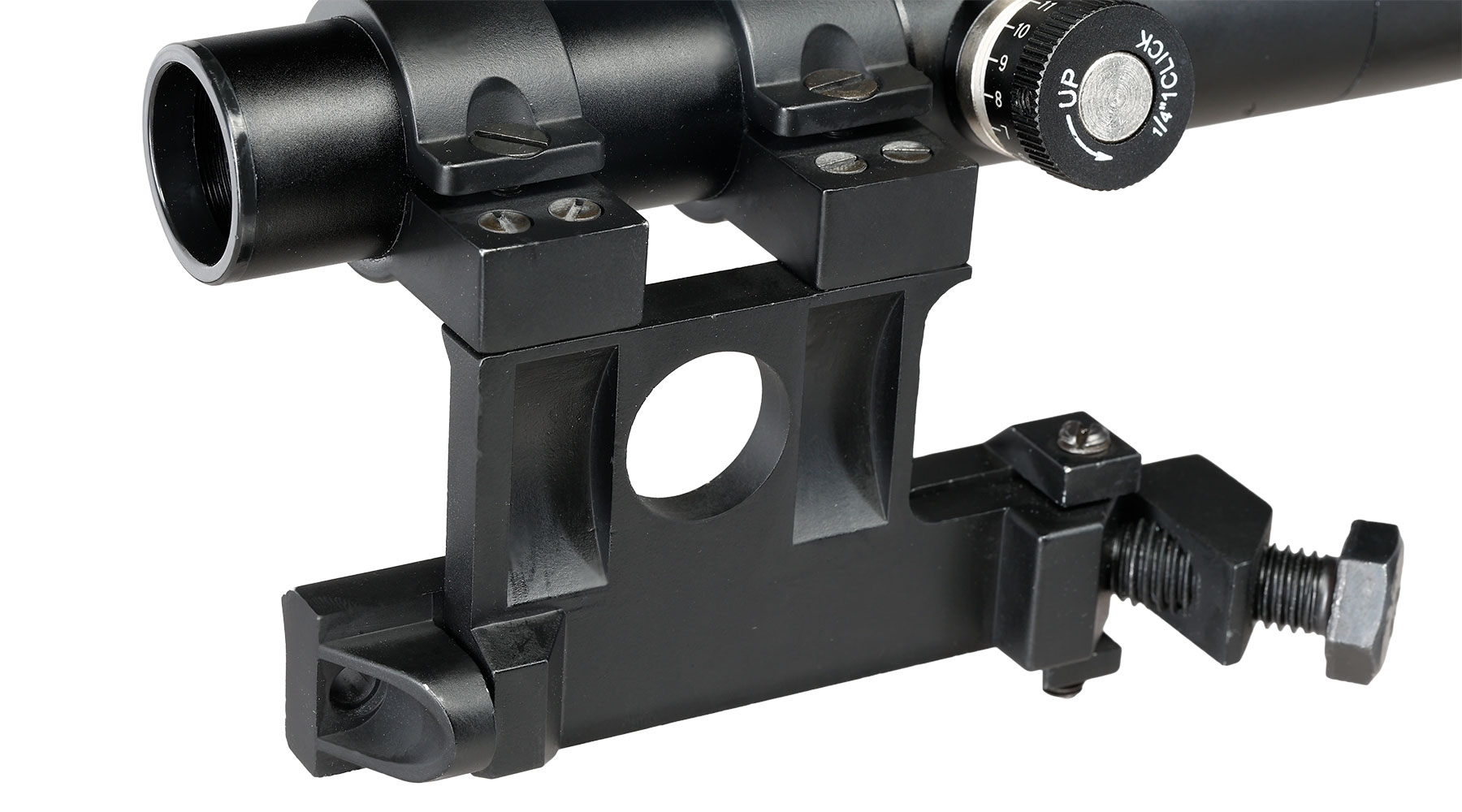 Double Bell PU-Scope Zielfernrohr Vollmetall 3,5x21 f. DB Mosin Nagant M1891/30 Gewehr schwarz Bild 8