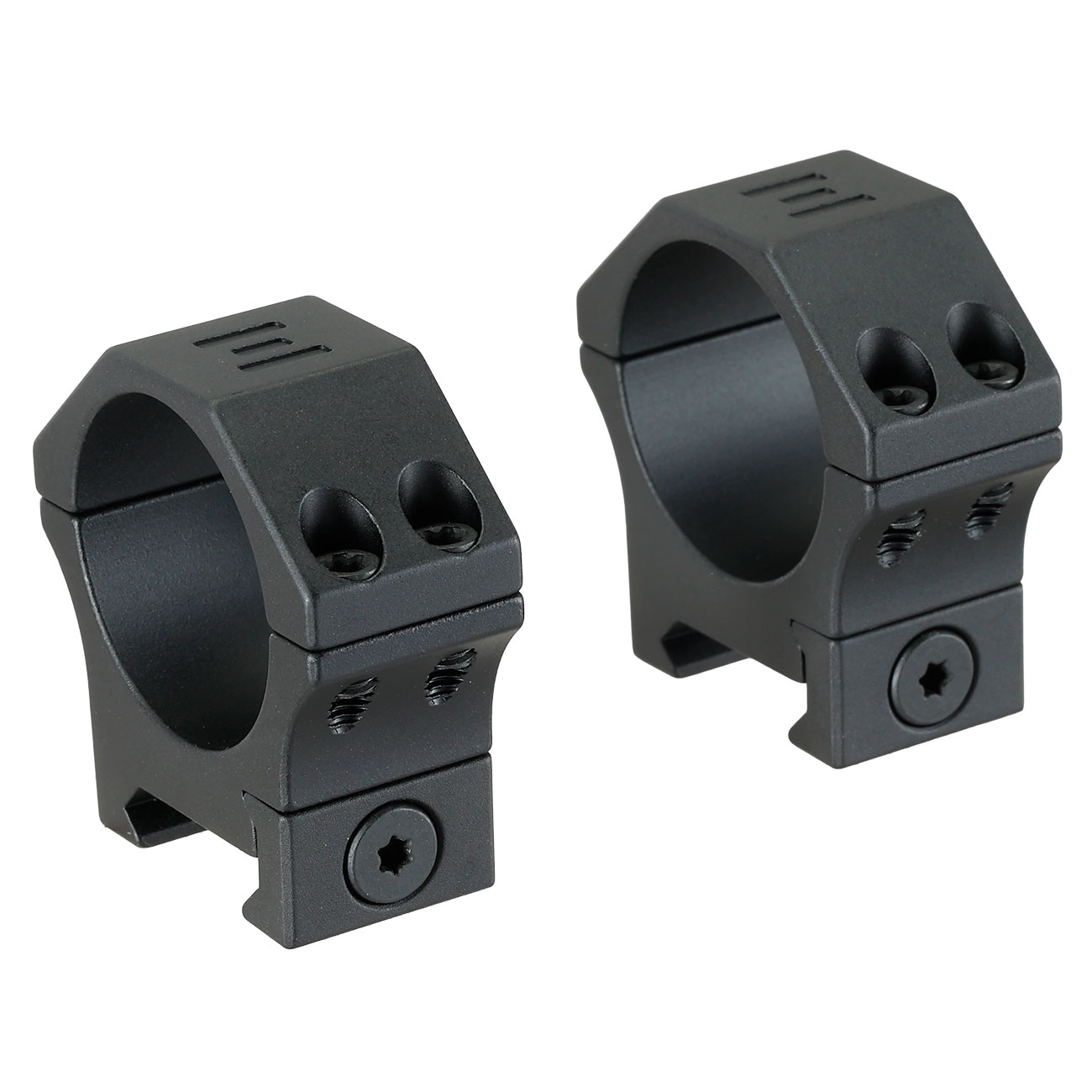 Element Optics XT Low Profile Rings f�r 30 mm ZF f. 20 - 22 mm Picatinny-Schiene (2 St�ck) schwarz Bild 2