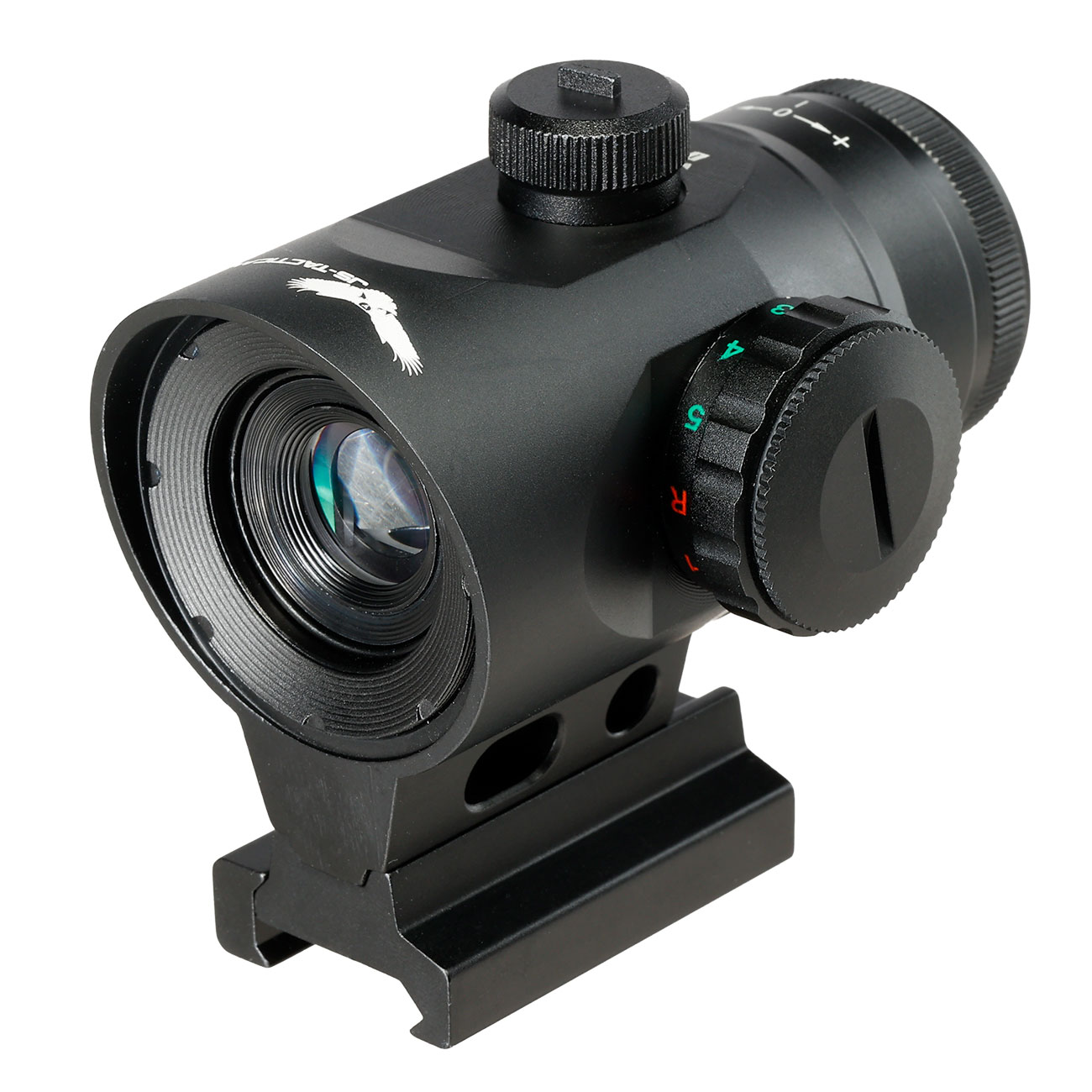 JS-Tactical 1x20 Prisma Sight mit Red- / Green-Circle-Dot inkl. 20 - 22 mm Halterung schwarz