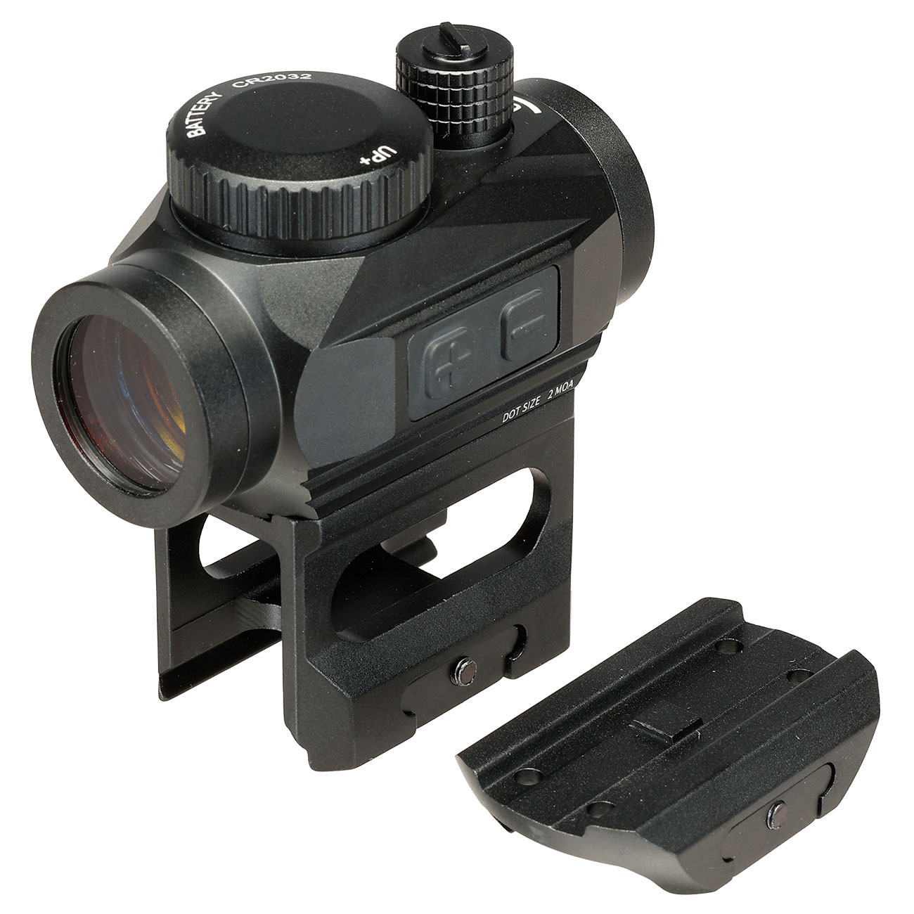 JS-Tactical BD03 Red-Dot Sight inkl. 20 - 22 mm Halterung / Scope Riser schwarz
