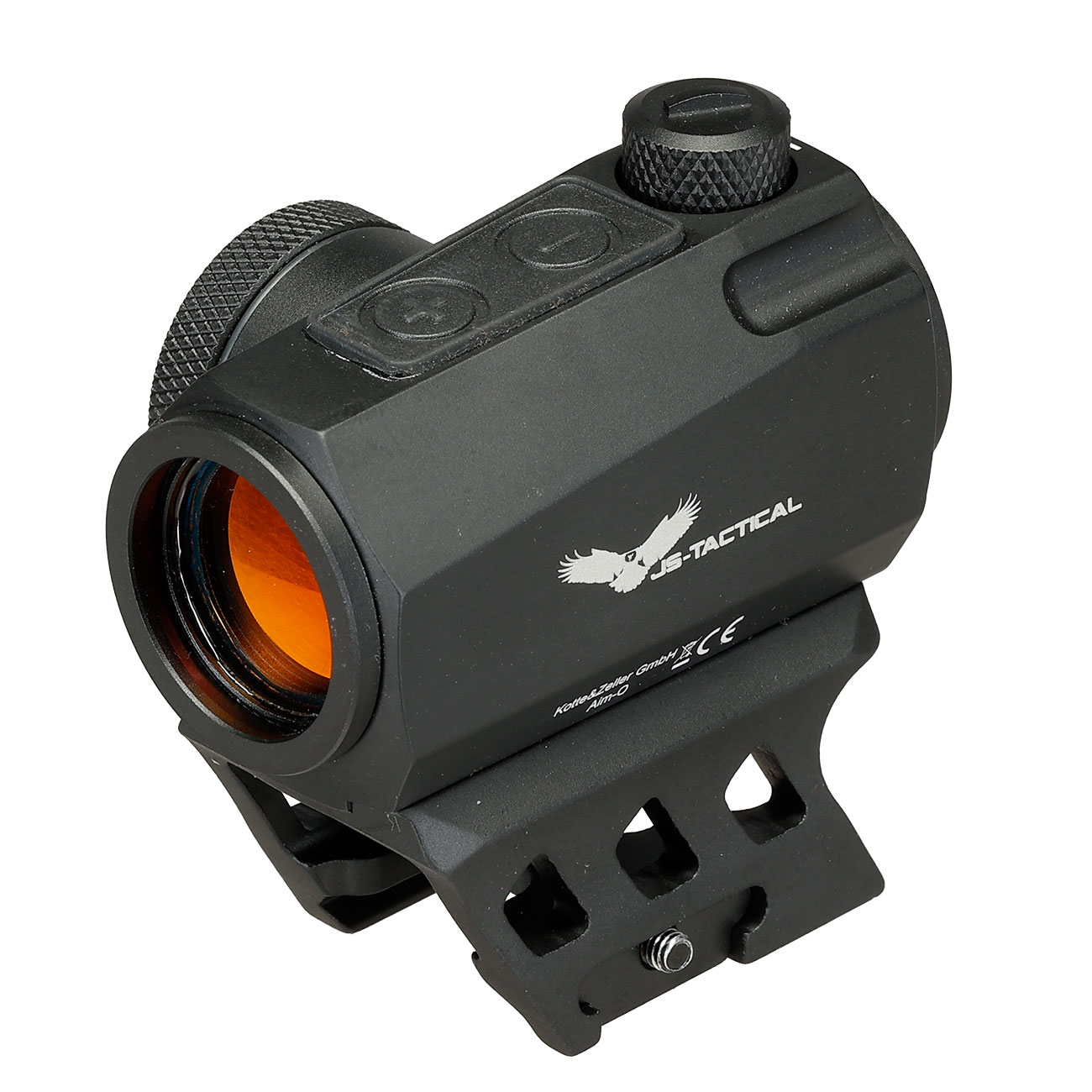 JS-Tactical R5A Red-Dot Sight inkl. 20 - 22 mm Halterung / Scope Riser schwarz Bild 2
