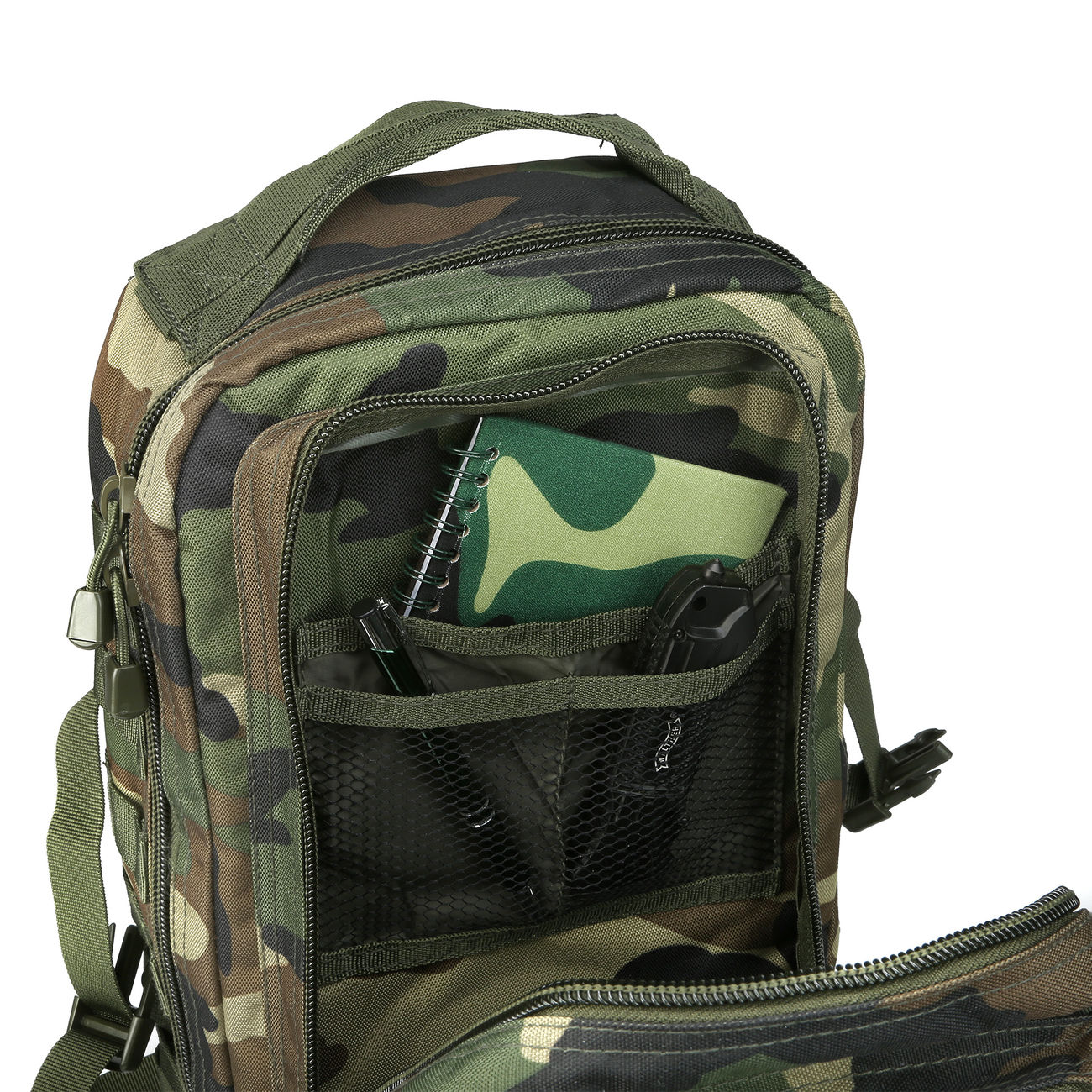 Mil-Tec Rucksack US Assault Pack I 20 Liter woodland Bild 7