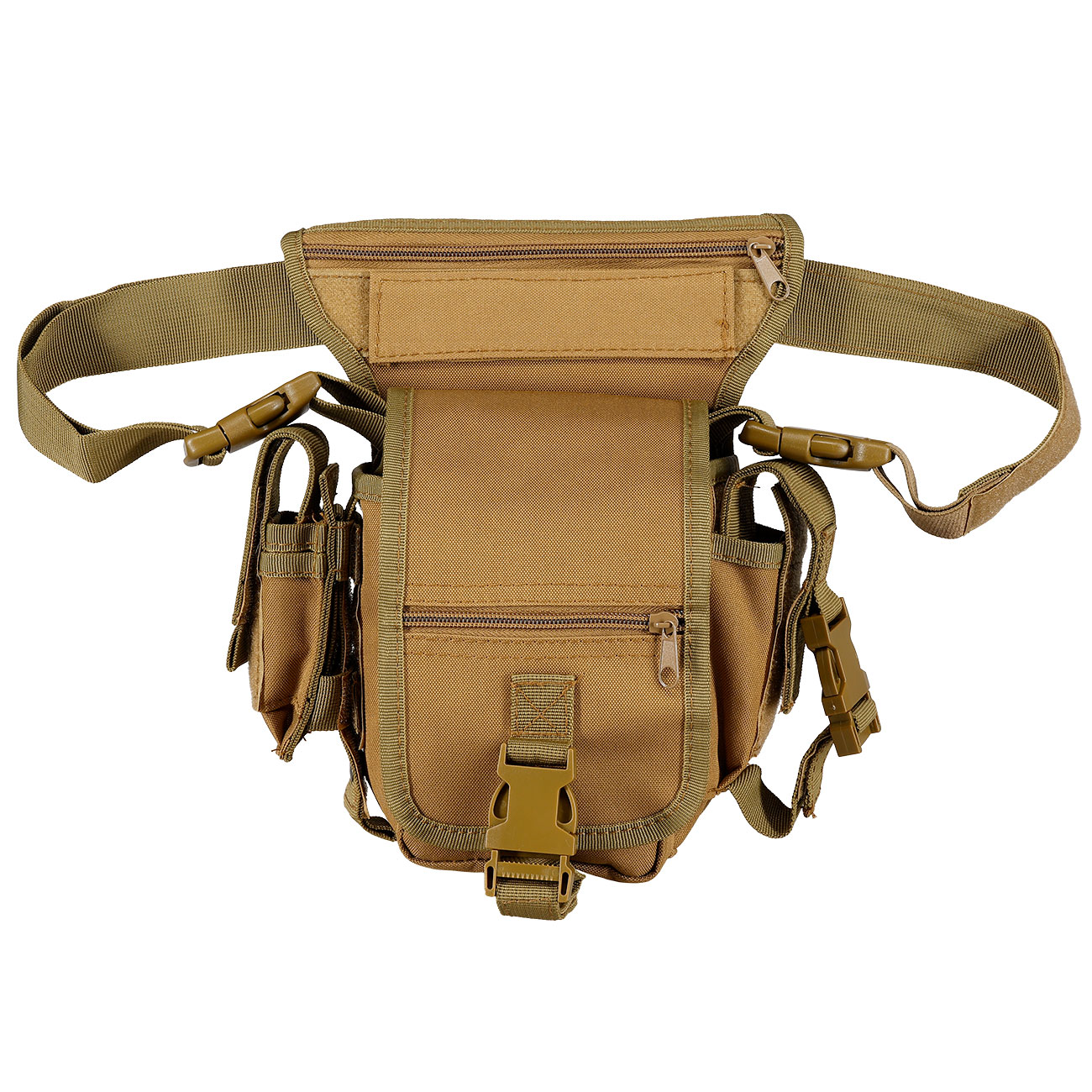 MFH Multifunktionstasche Bein und Grtelholster taktische Universal Tasche mit vielen Fchern coyote Bild 3