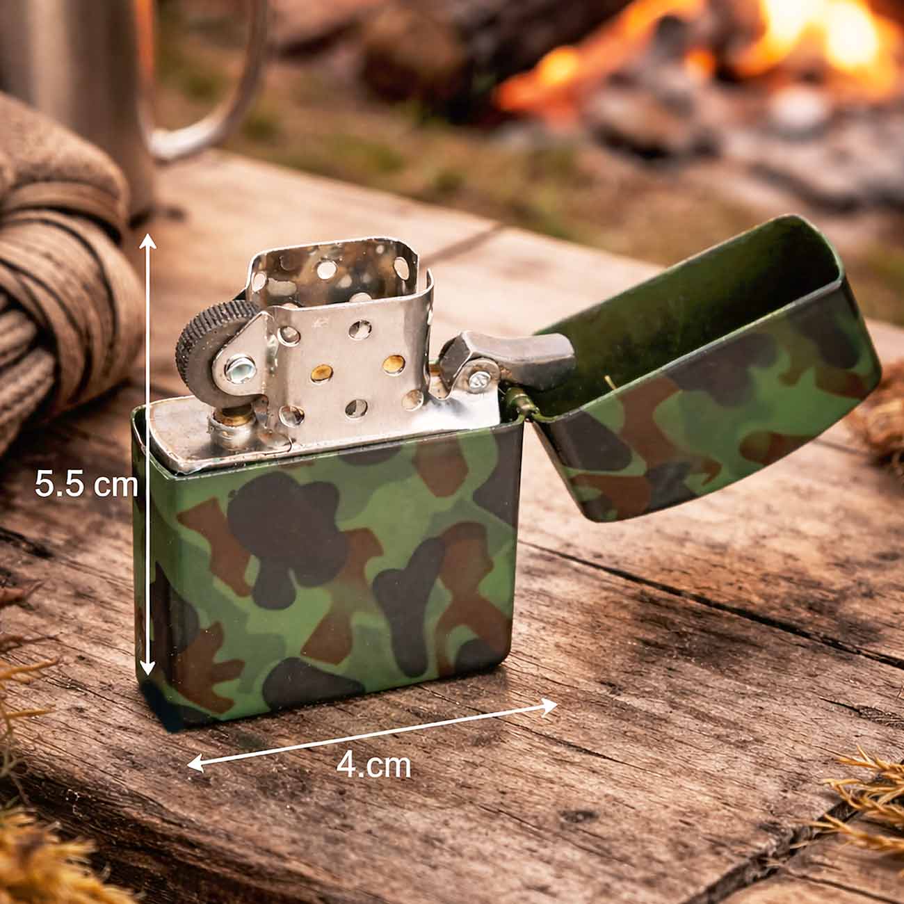 Benzin-Sturmfeuerzeug woodland Bild 5