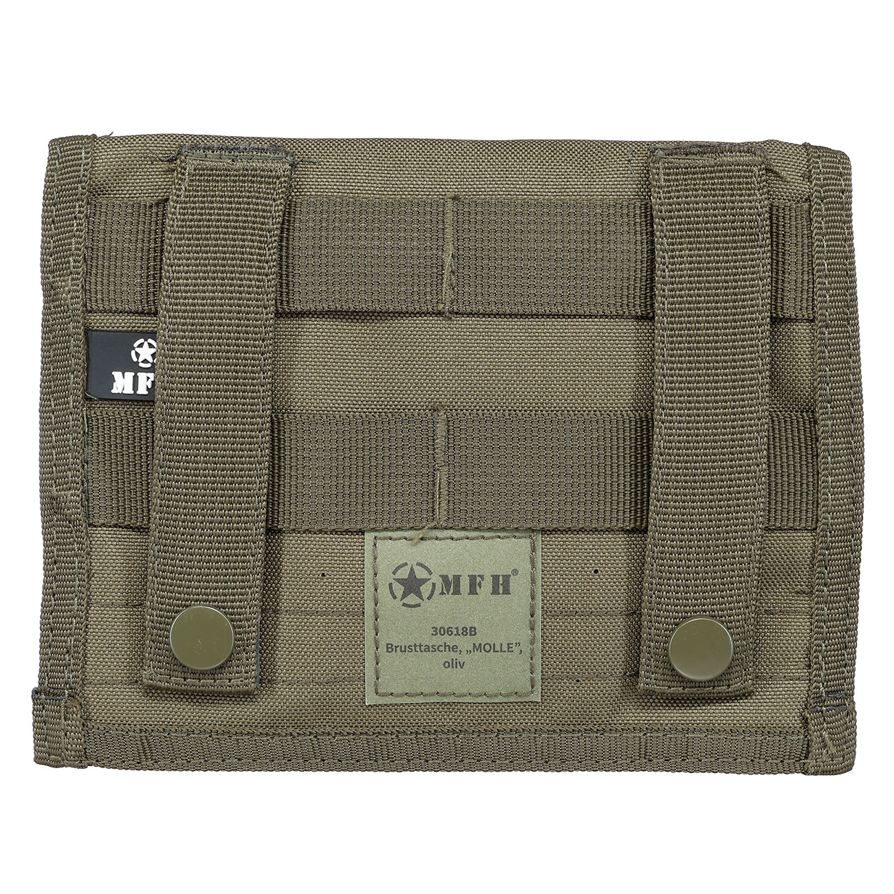 MFH Brusttasche mit Klett und Molle-Befestigungssytem oliv Bild 1