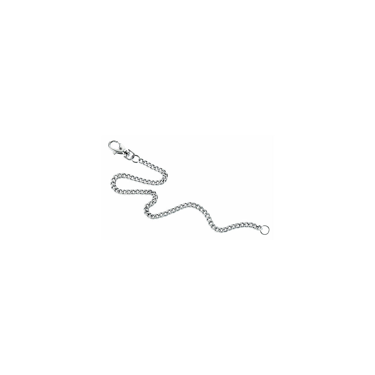 Stabile Gliederkette mit Schlsselering und Karabinerhaken
