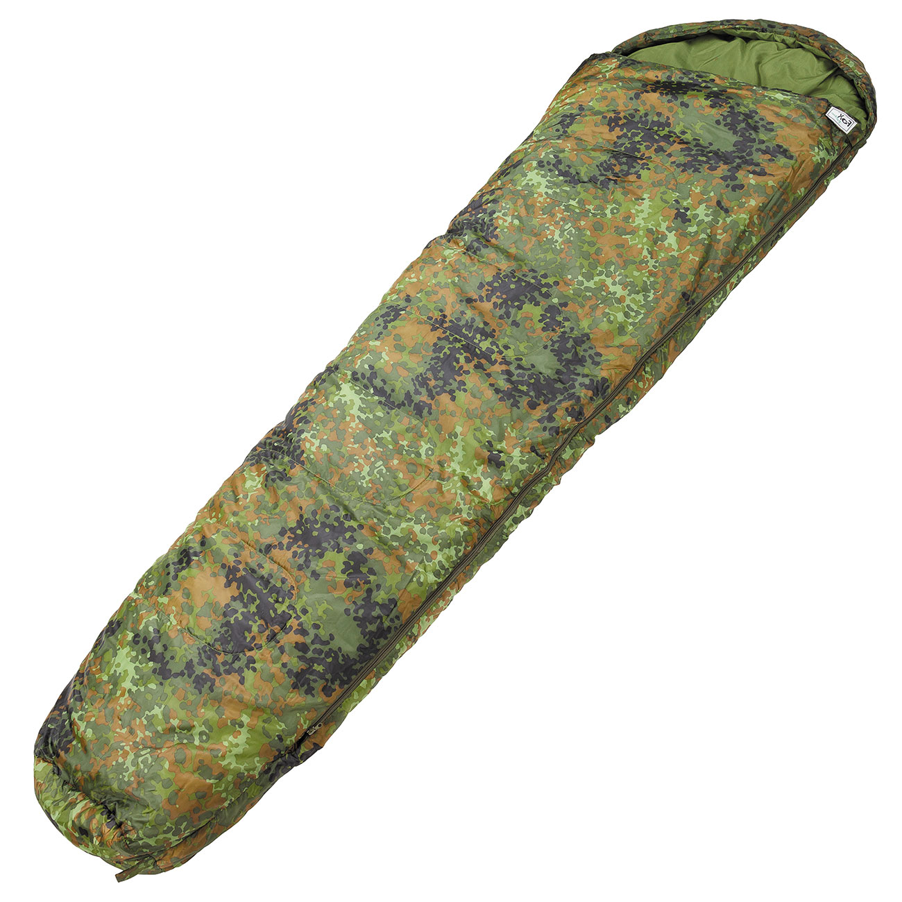 Fox Outdoor Mumienschlafsack 2-lagig flecktarn