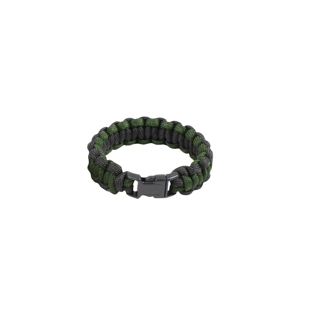 Survival Paracord Bracelet schwarz / oliv