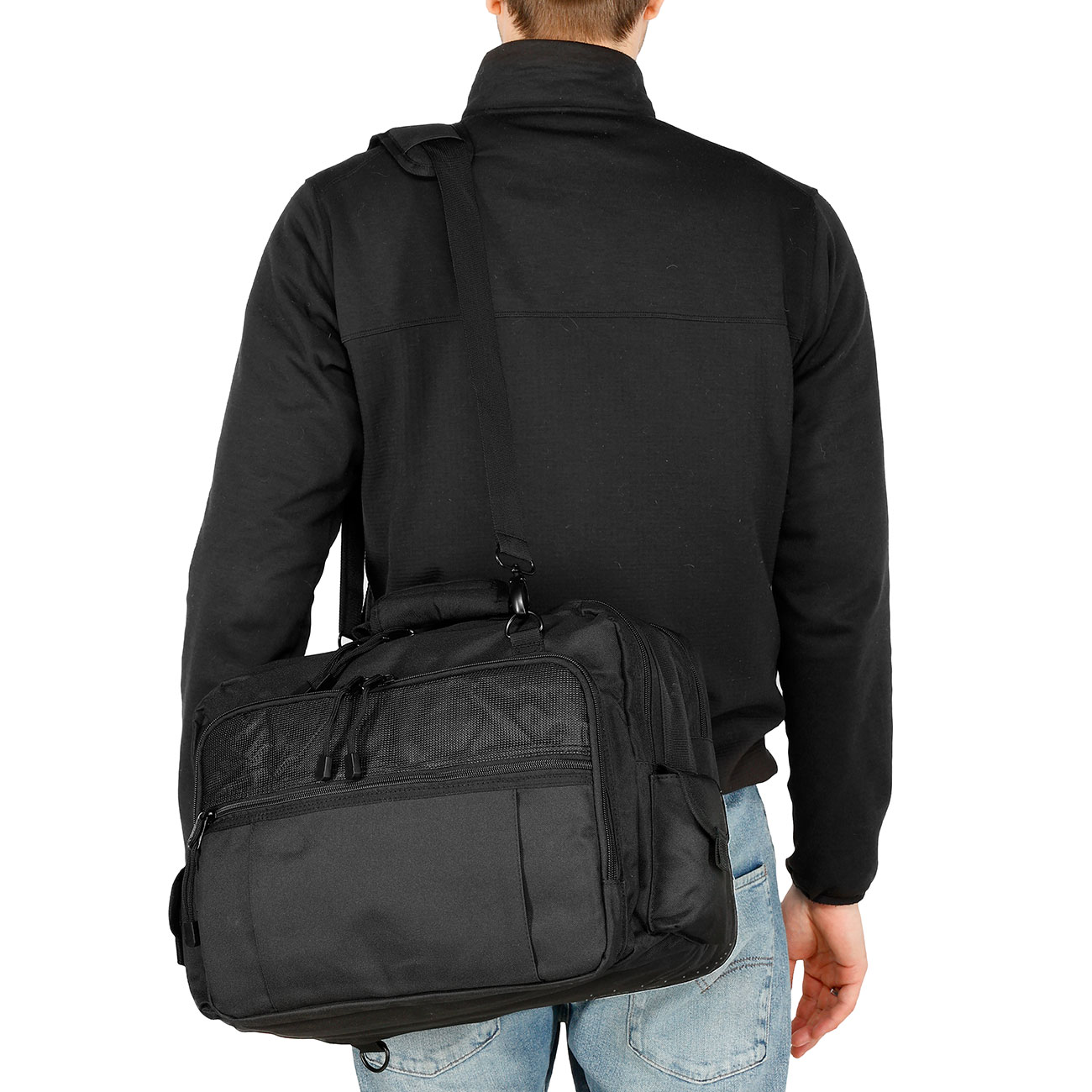 MIL-TEC  AVIATOR  Trage- oder  Rucksacktasche schwarz Bild 4