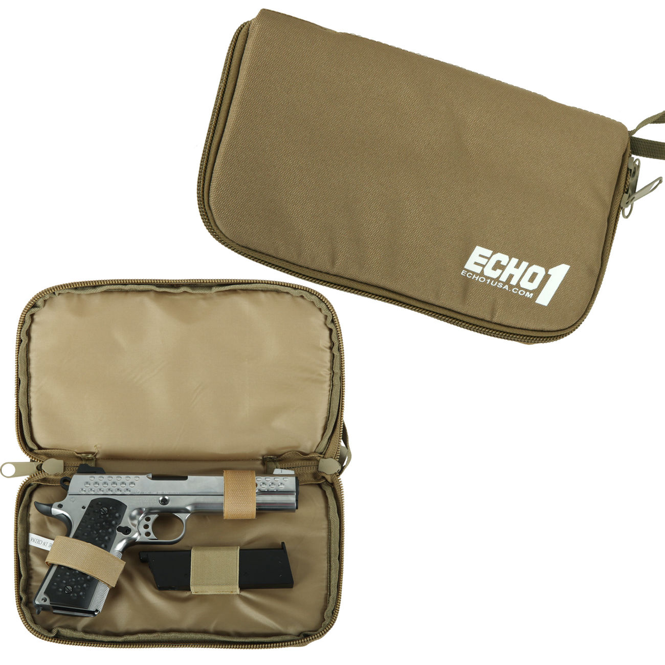 Echo1 Pistolentasche / Futteral 26x16x3,5cm coyote