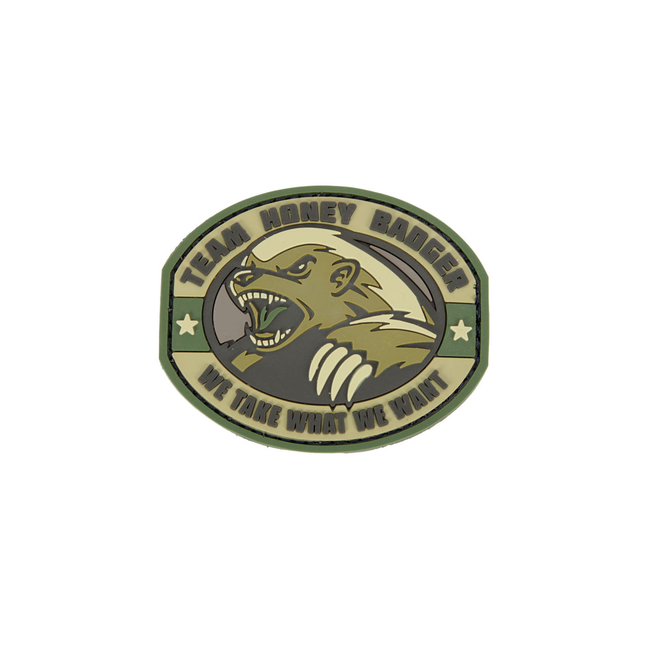 Mil-Spec Monkey 3D Rubber Patch mit Klettflche Honney Badger multicam