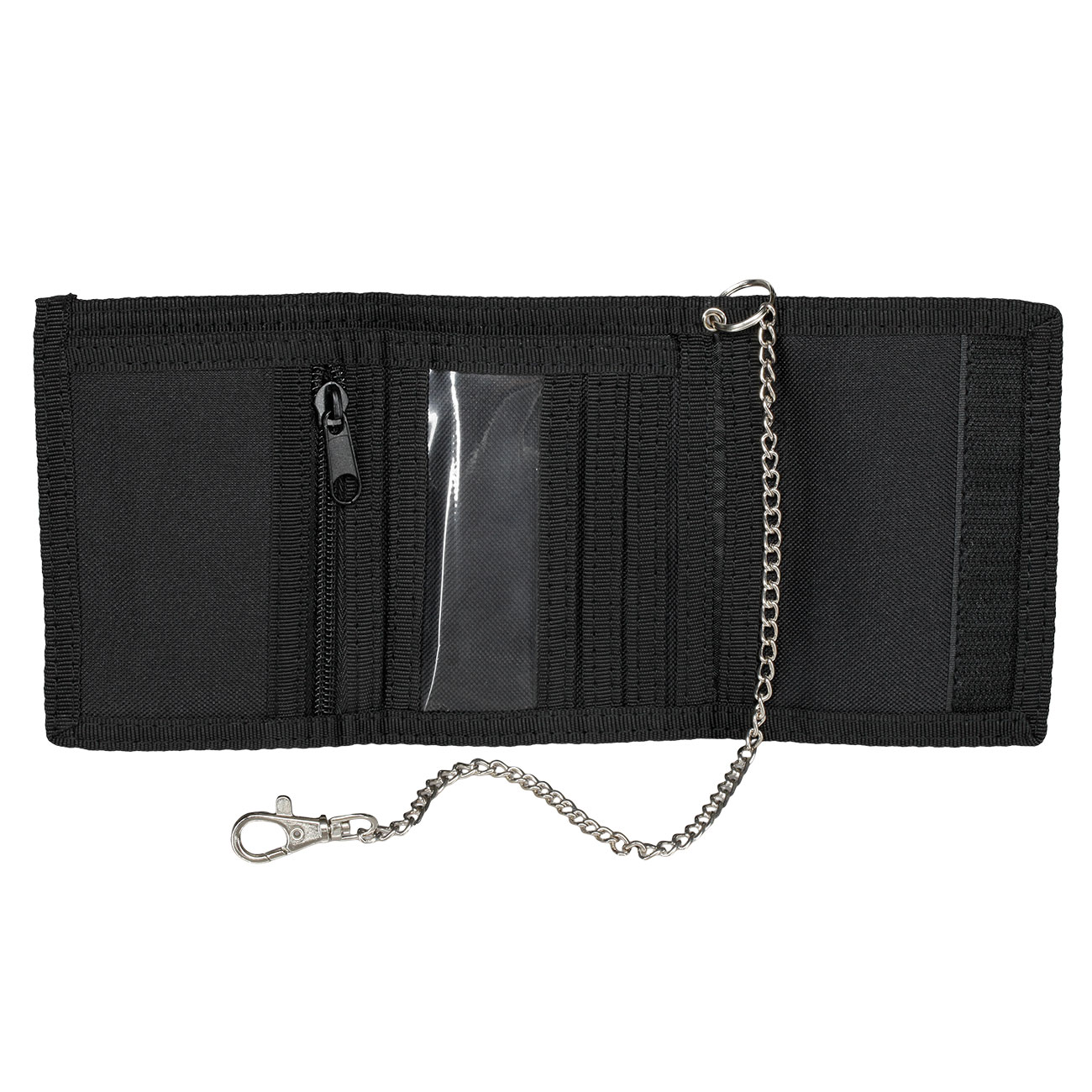 Mil-Tec Geldbrse mit Sicherheitskette schwarz Bild 1