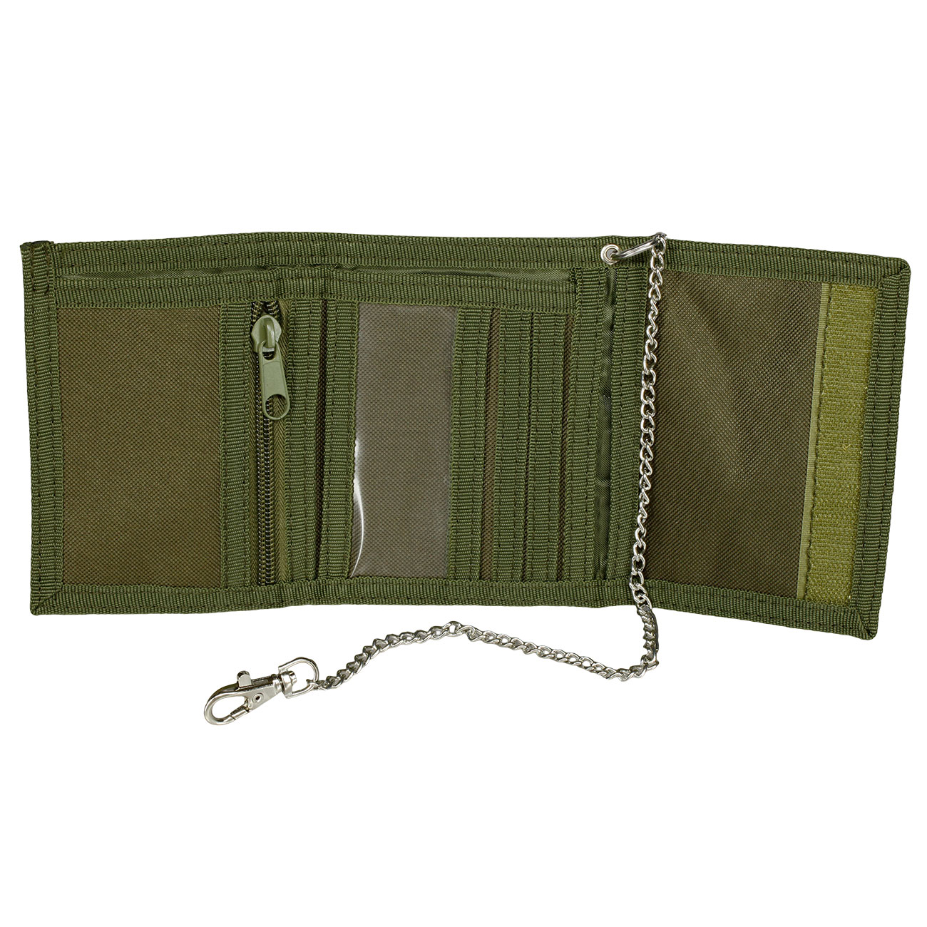 Mil-Tec Geldb�rse mit Kette oliv Bild 1