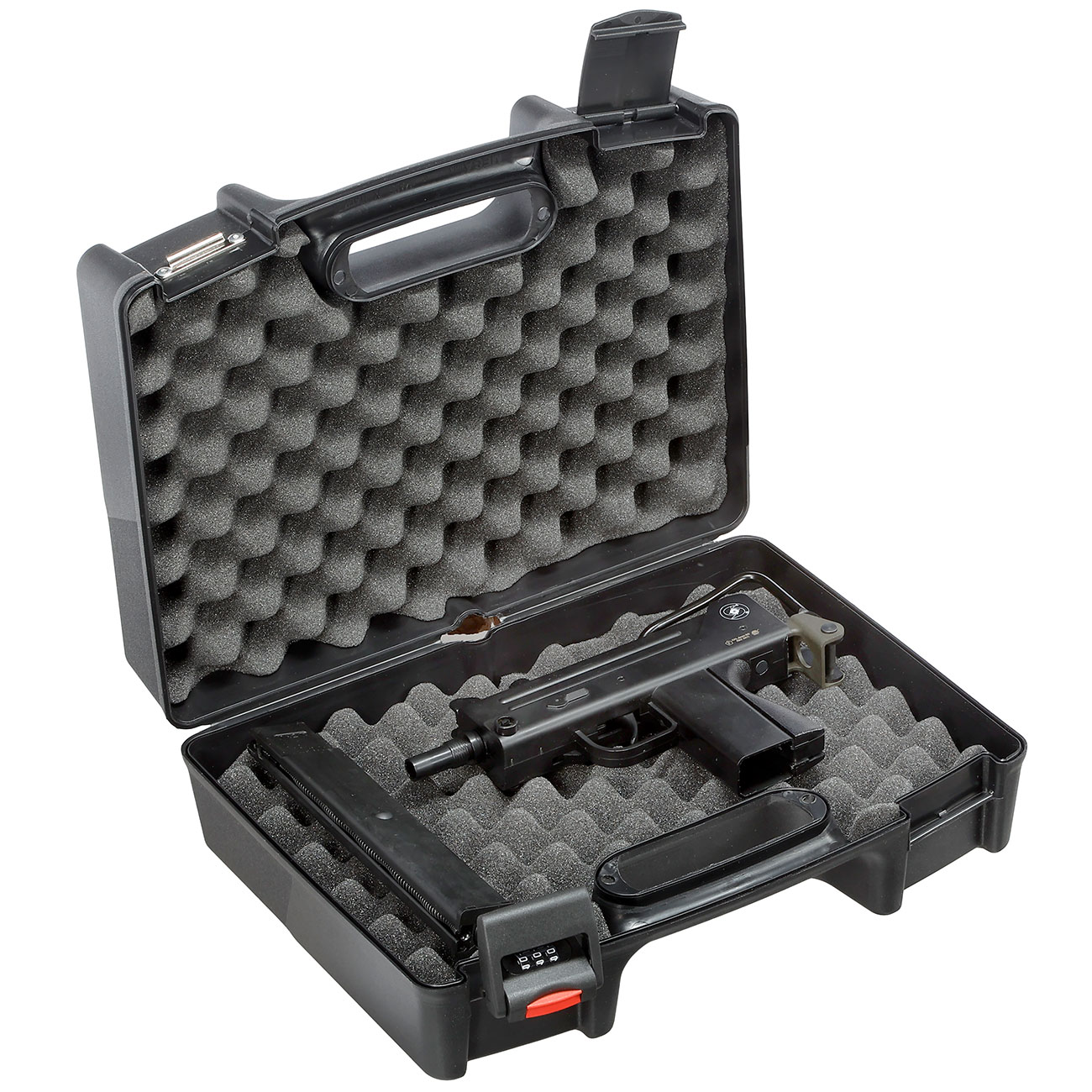 Madbull Pistolenkoffer 37,5 x 28 x 13 cm mit Zahlenschloss schwarz Bild 5