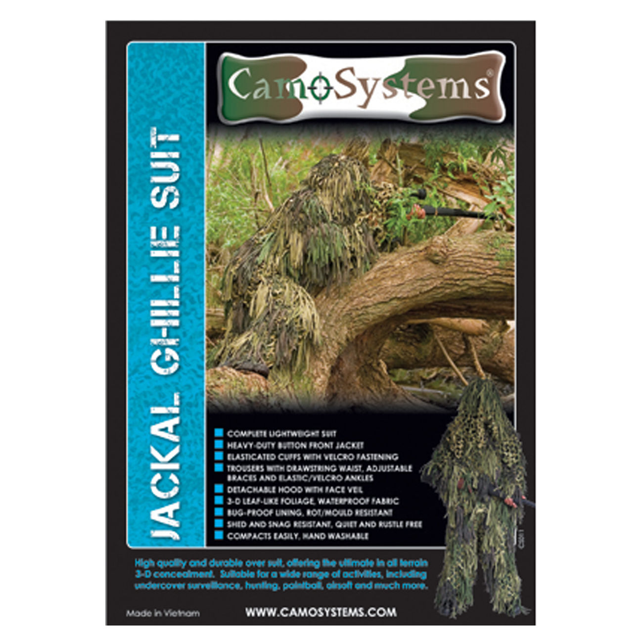 Camo Systems Ghillie Jackal woodland Bild 2