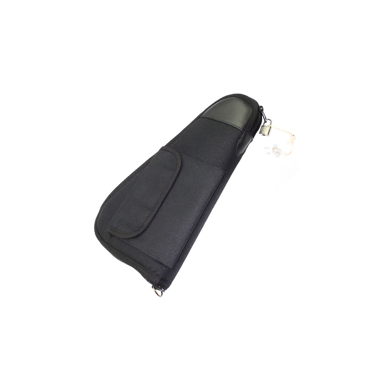 Pistolentasche 36 cm mit Schloss schwarz