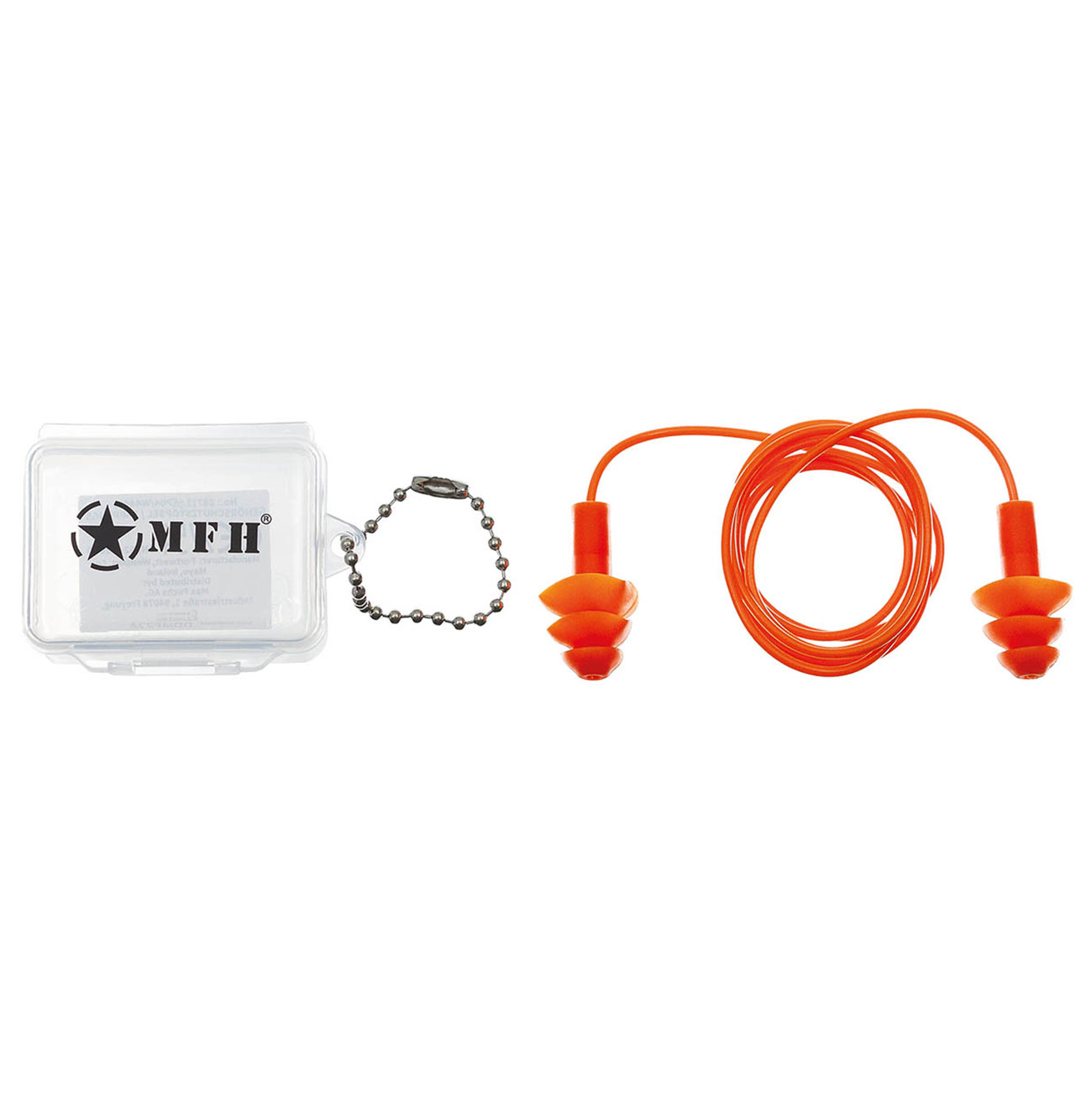 MFH Geh�rschutzst�psel orange in Transportbox