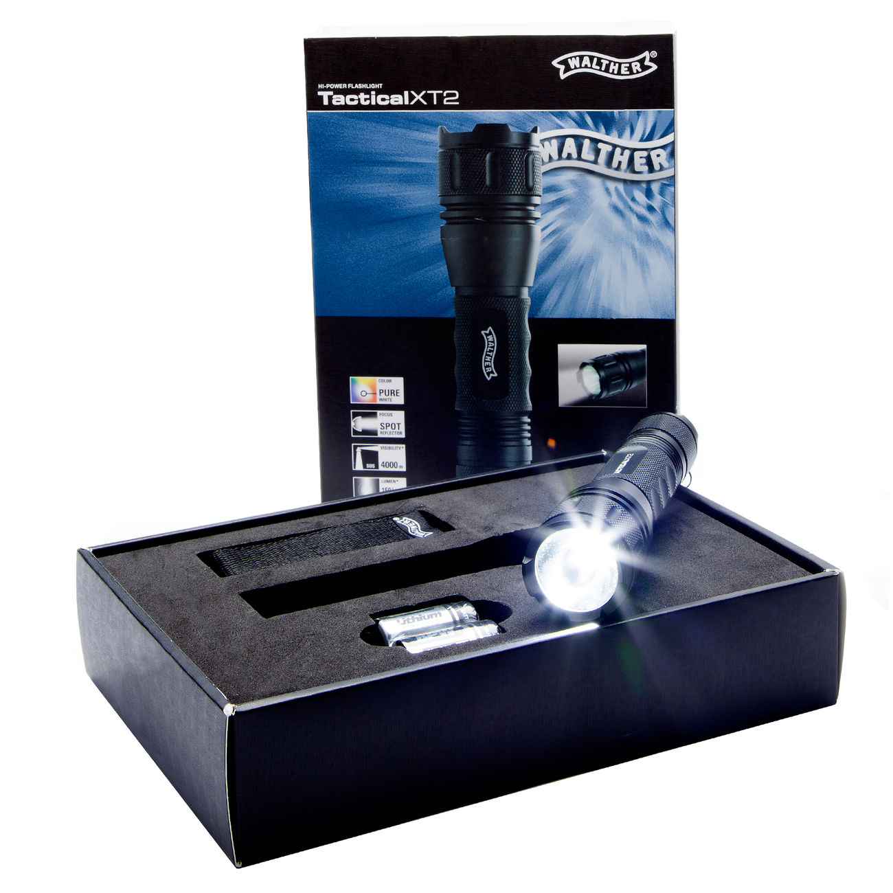 Walther LED-Taschenlampe XT2 600 Lumen schwarz Bild 1