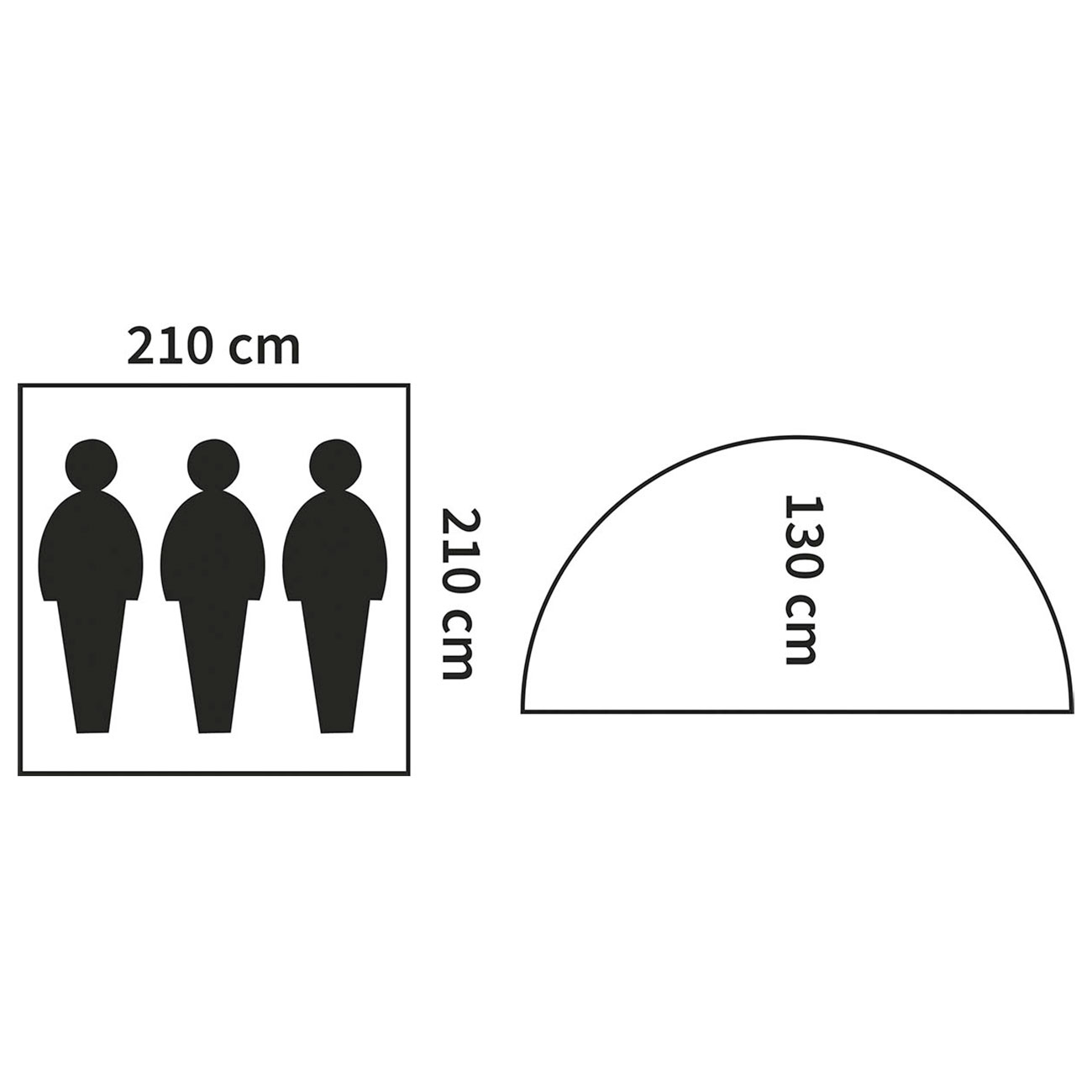 MFH Zelt Monodom f�r 3 Personen oliv Bild 2