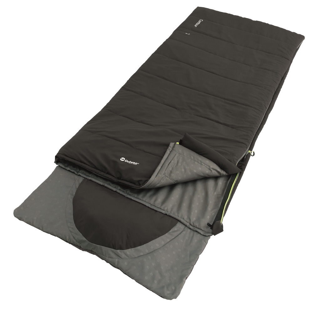 Outwell Deckenschlafsack Contour Standard mit Kissen schwarz