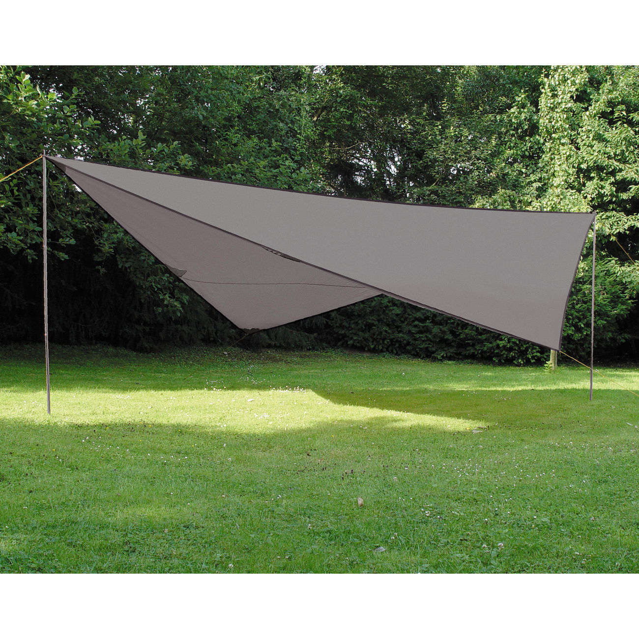 blau Sonnendach Arona Tarp 3x3 m Sonnensegel wasserdicht UV-Schutz Stangen 