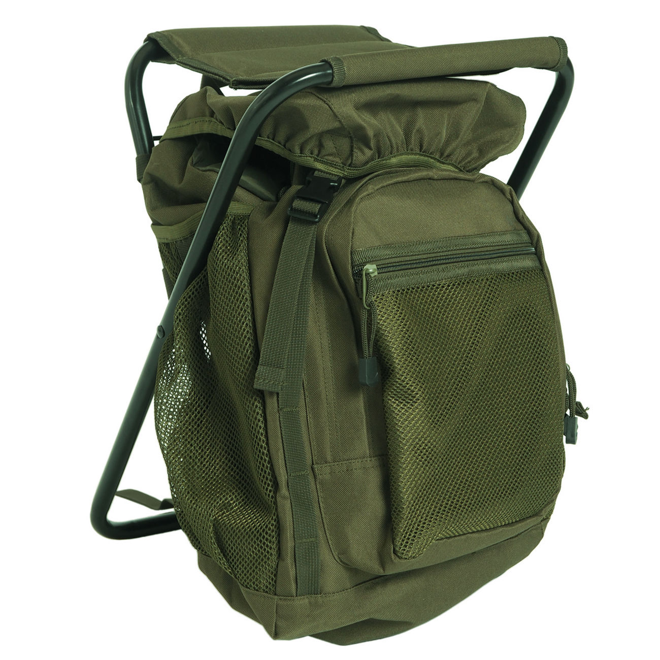 Mil-Tec Ansitzrucksack 20 Liter oliv mit Hocker