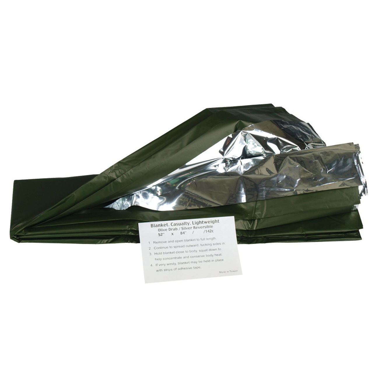 Mil-Tec Rettungsdecke Survivaldecke 130x215cm wendbar