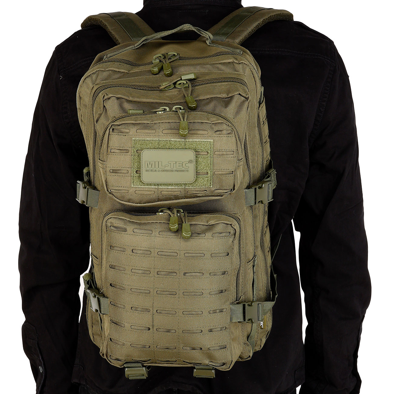 Mil-Tec Rucksack Assault Pack Laser Cut large 36L oliv Bild 4