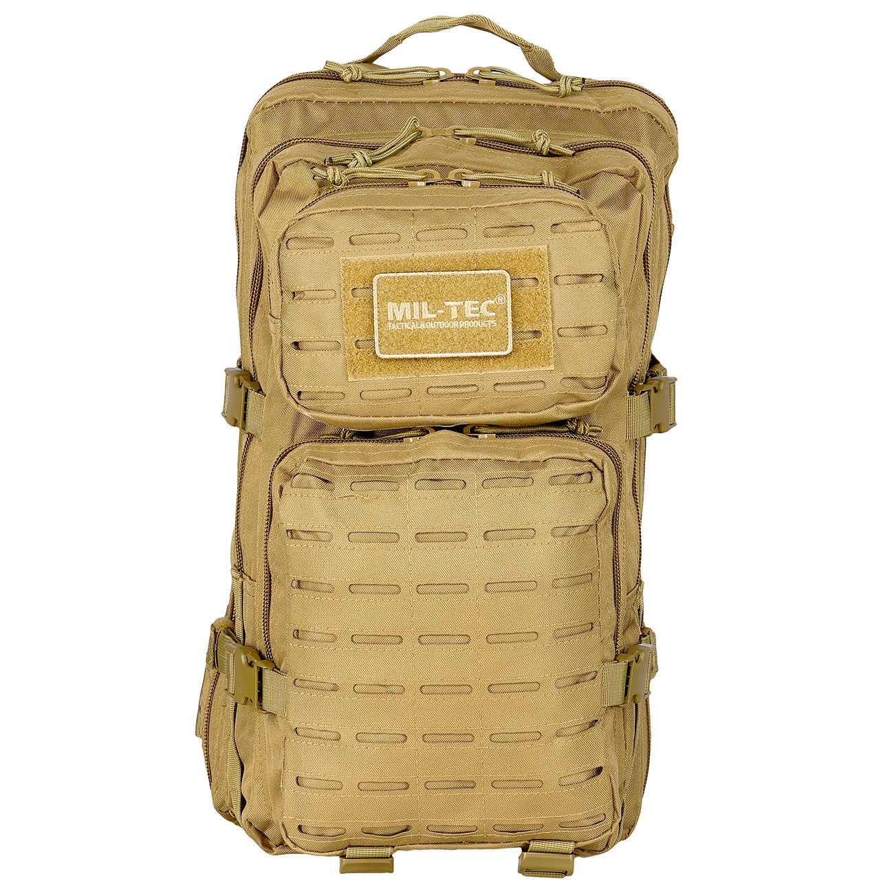 Mil-Tec Rucksack Assault Pack Laser Cut large 36L coyote Bild 6